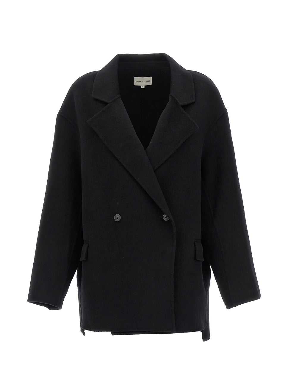 Loulou de Saison Lina Wool-Cashmere Blazer Black
