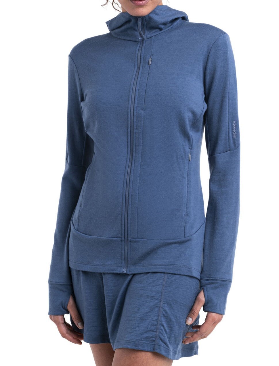 Icebreaker Women's 260 Quantum IV Merino Long Sleeve Zip Hoodie Dawn