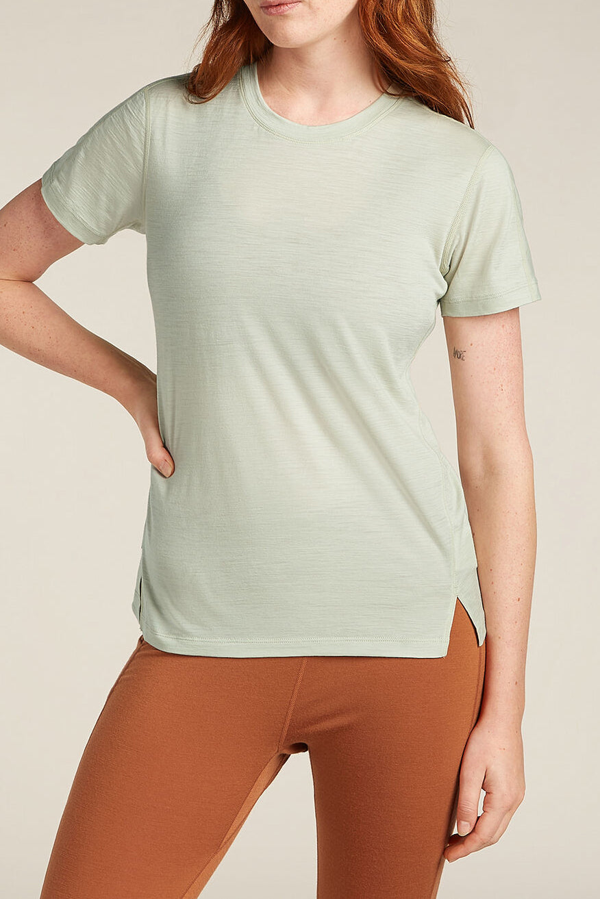 Icebreaker Women's 150 MerinoFine™ Ace Short Sleeve T-Shirt Ashen