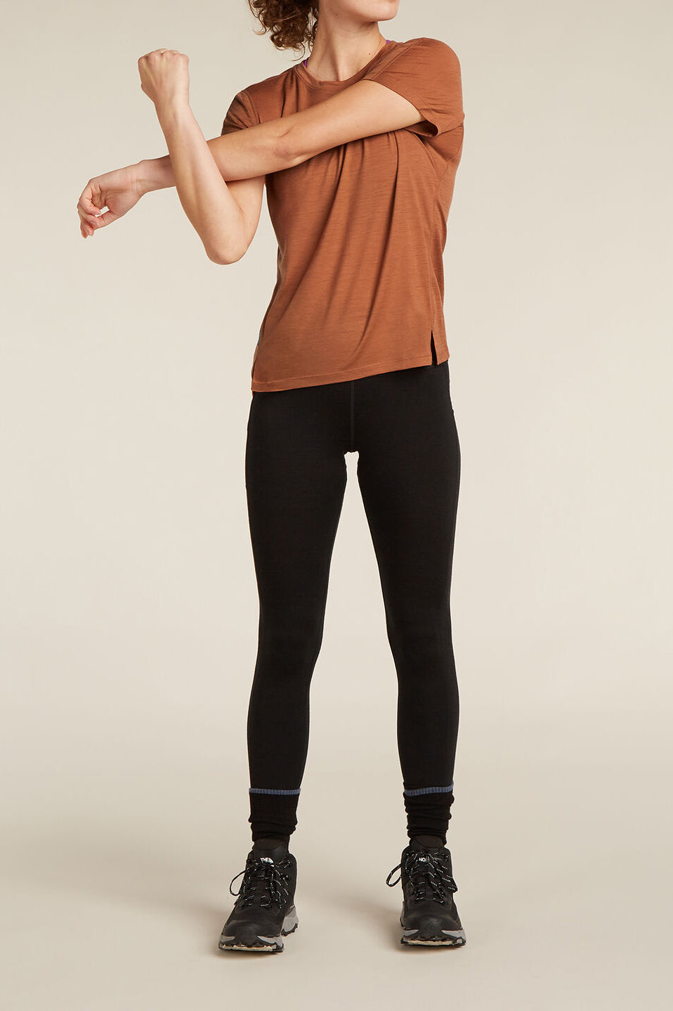 Icebreaker Women's 150 MerinoFine™ Ace Short Sleeve T-Shirt Dusty Clay