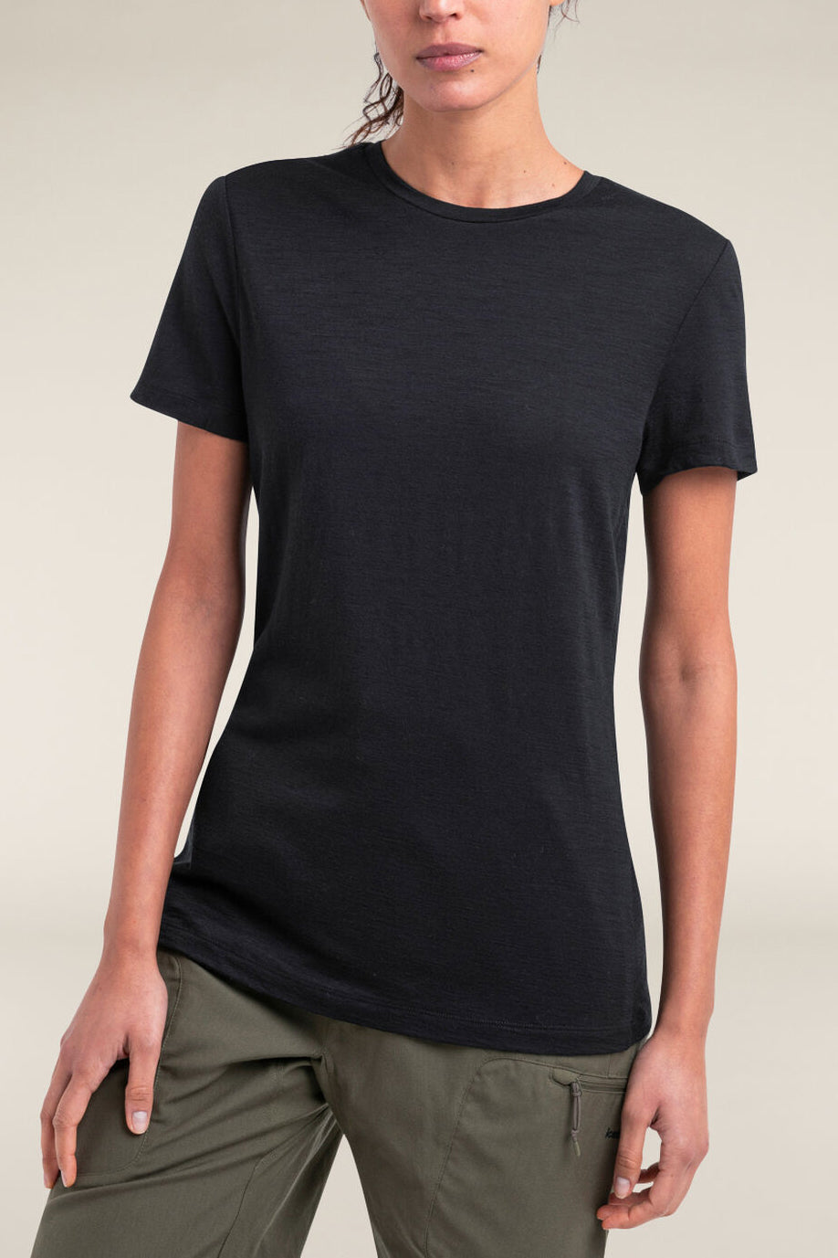 Icebreaker Women's Merino 150 Tech Lite Short Sleeve T-Shirt Black