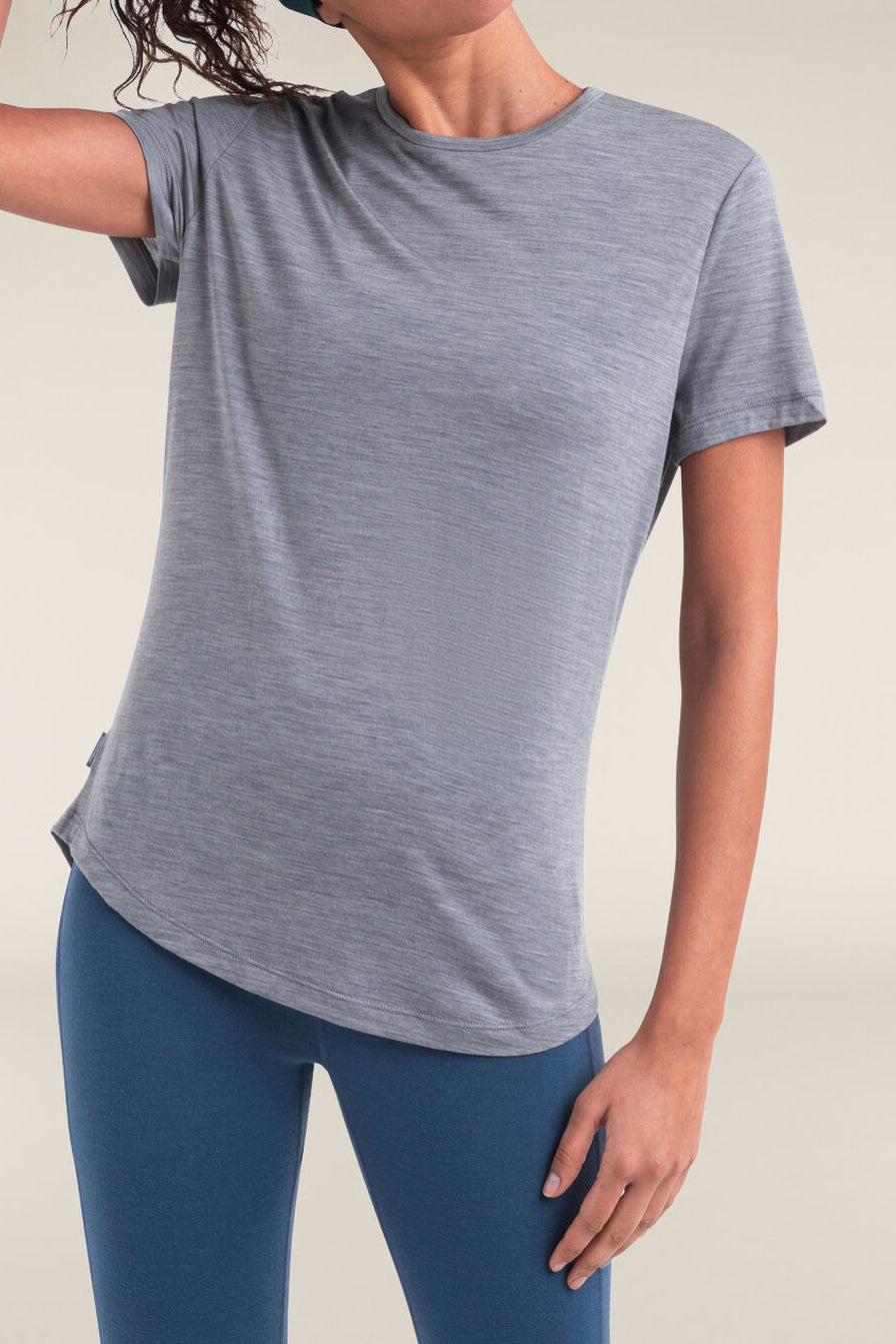 Icebreaker Women's Merino Blend 125 Cool-Lite™ Sphere Short Sleeve T-Shirt Metro Heather