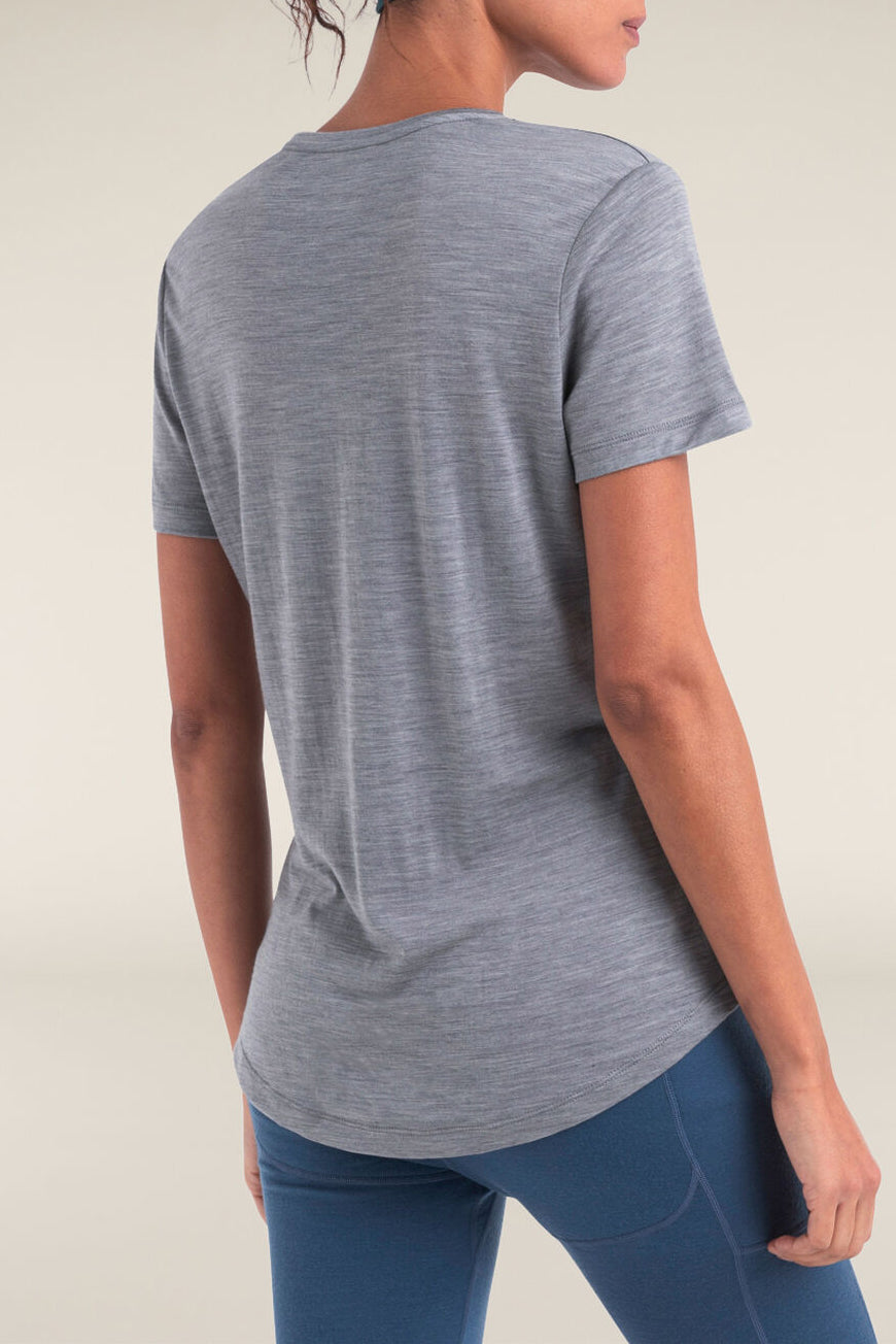Icebreaker Women's Merino Blend 125 Cool-Lite™ Sphere Short Sleeve T-Shirt Metro Heather