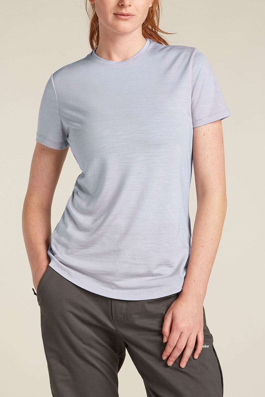 Icebreaker Women's Merino Blend 125 Cool-Lite™ Sphere Short Sleeve T-Shirt Grey Quartz