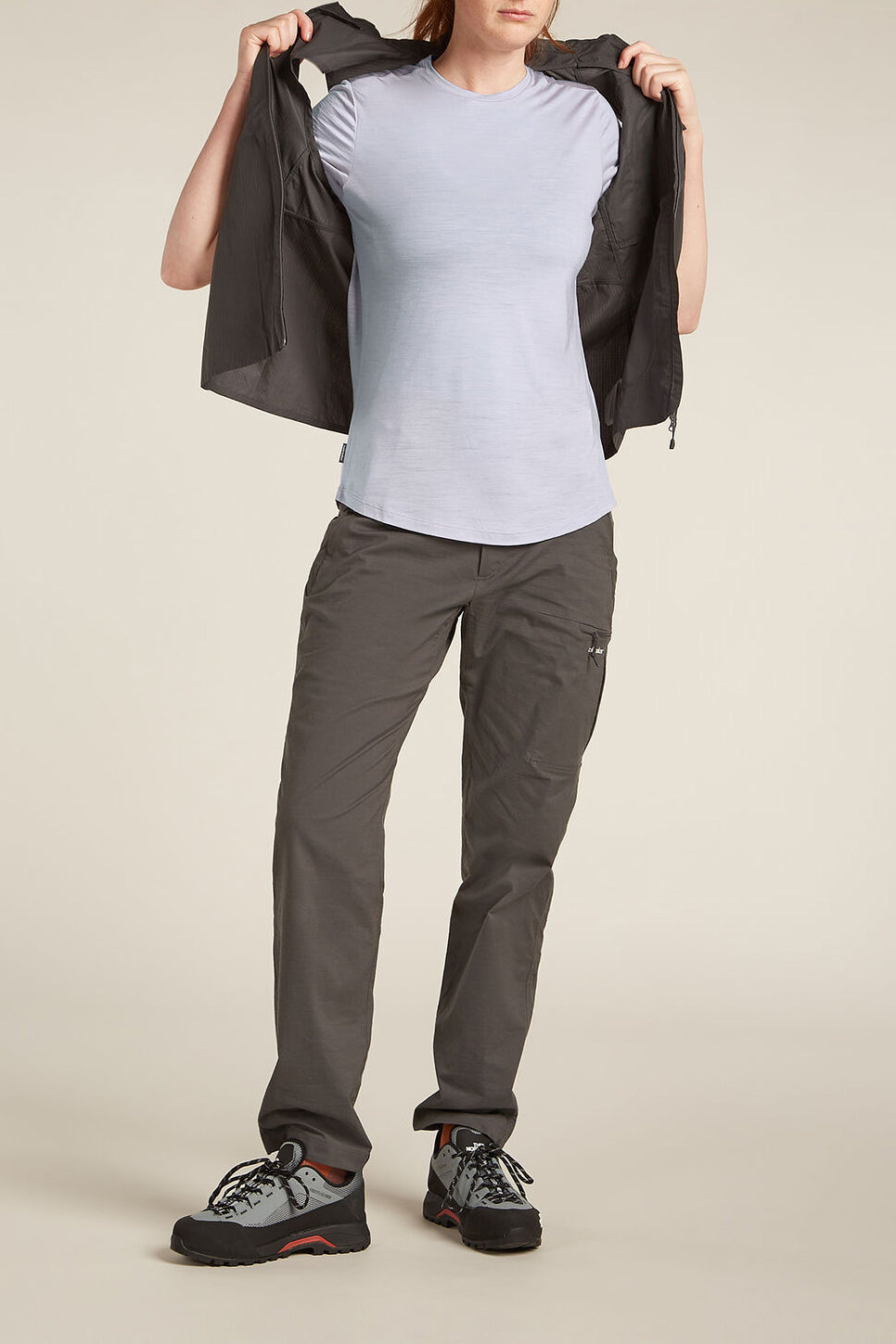 Icebreaker Women's Merino Blend 125 Cool-Lite™ Sphere Short Sleeve T-Shirt Grey Quartz