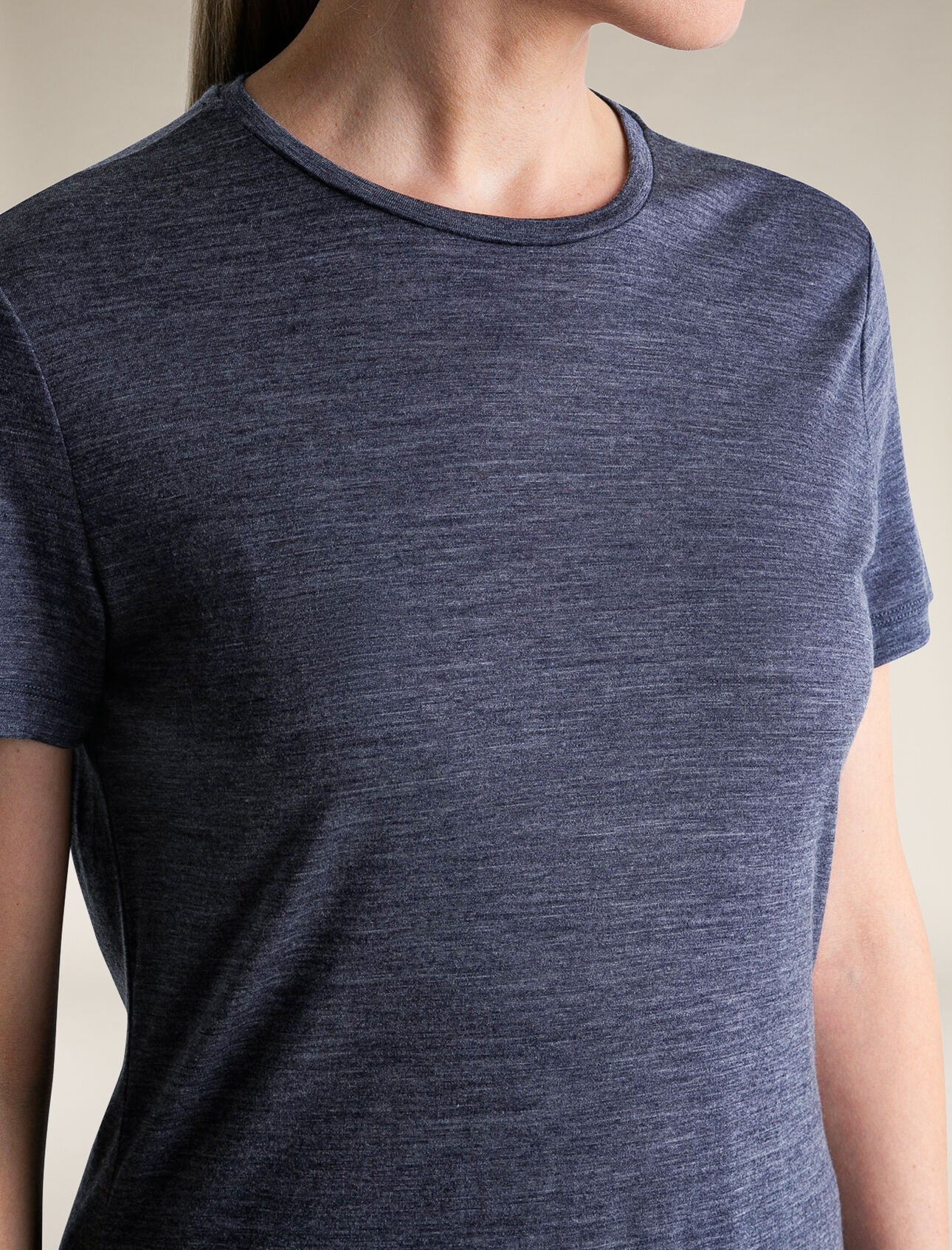 Icebreaker Women's Merino Blend 125 Cool-Lite™ Sphere Short Sleeve T-Shirt Midnight Navy Heather