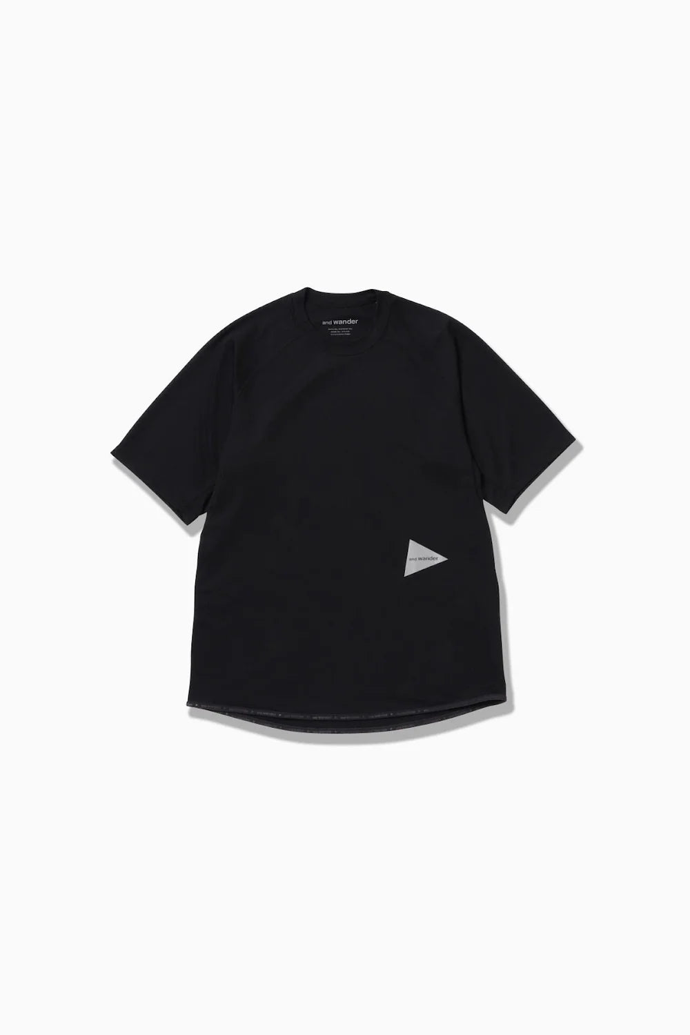 And Wander Dry Jersey Raglan SS T Black