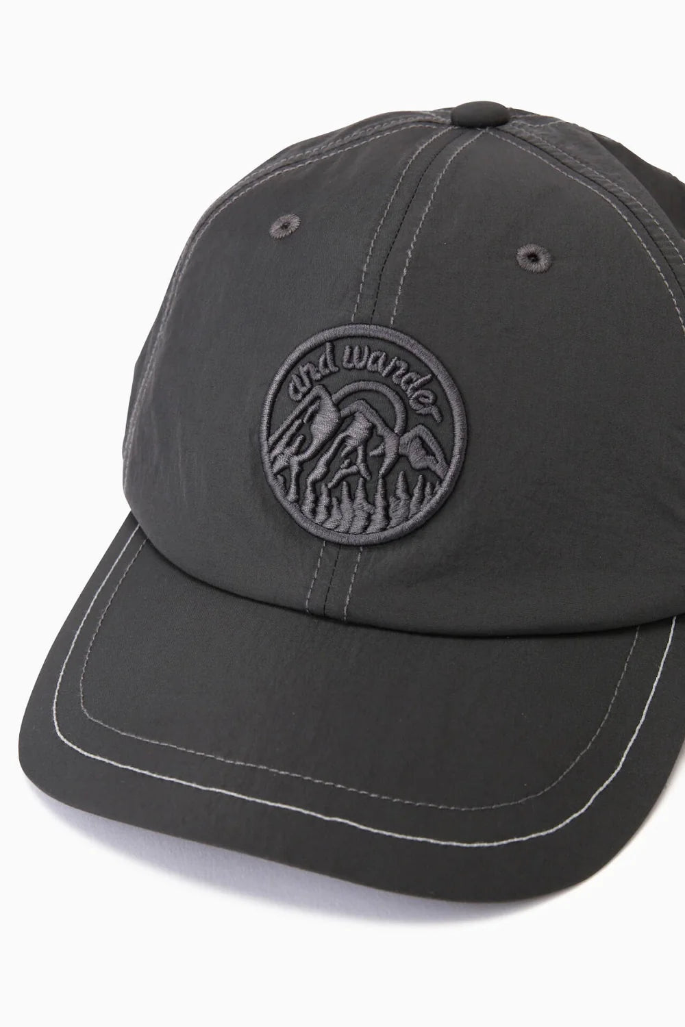 And Wander Ny Patch Cap Carbon