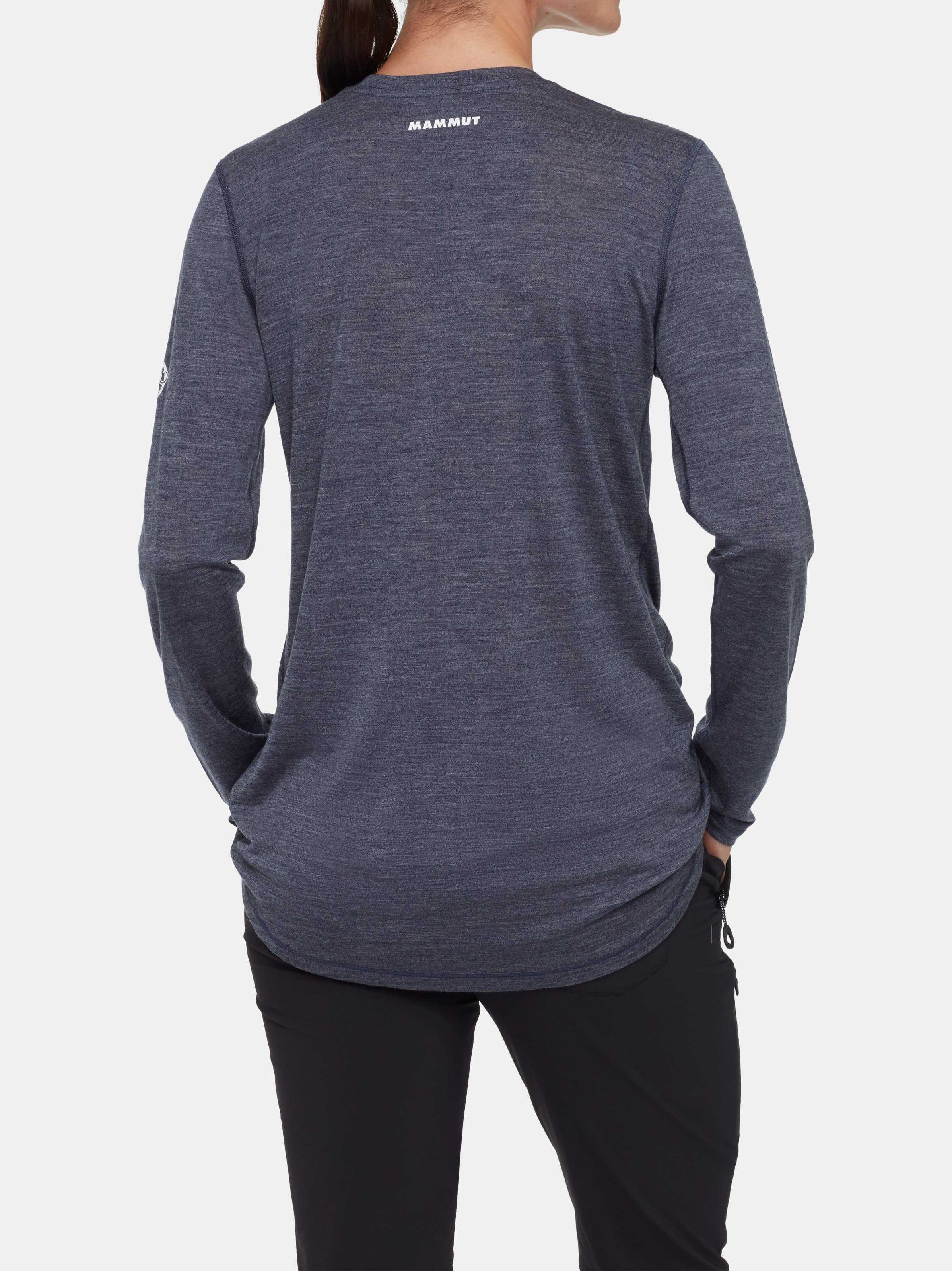 Mammut Tree Wool FL Longsleeve Women Marine Melange