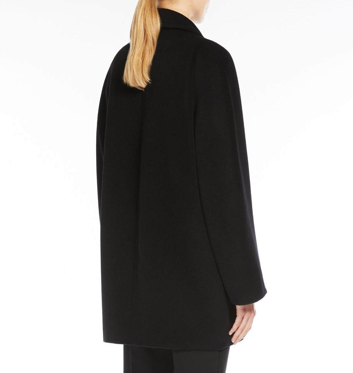 Max Mara 101801 Short Coat Black
