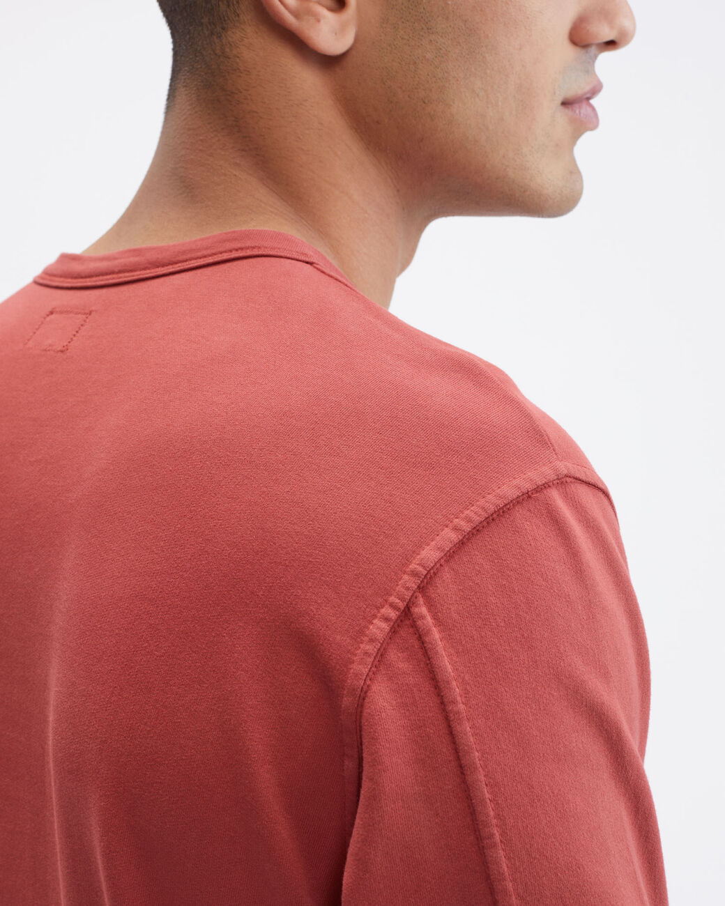 CP Company Light Fleece Garment Dyed Sweatshirt Red
