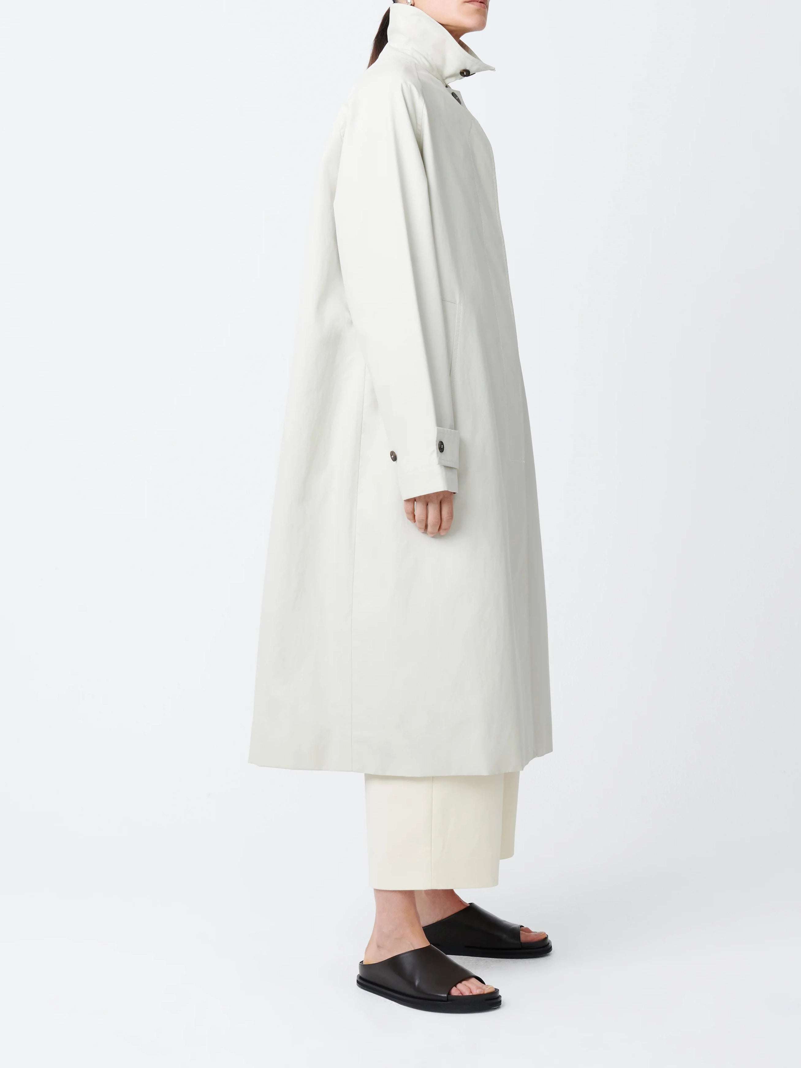 Studio Nicolson Holin Coated Cotton Coat Dove