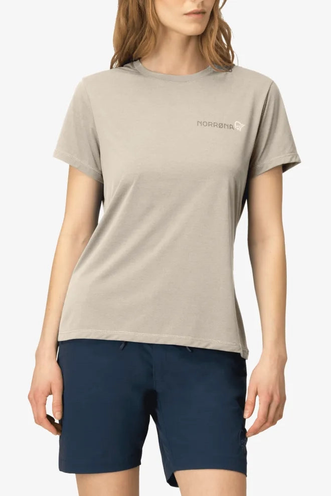 Norrona Femund Tech T-Shirt Women Oatmeal