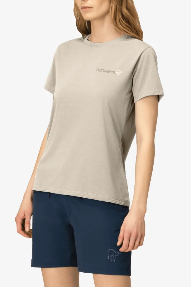 Norrona Femund Tech T-Shirt Women Oatmeal
