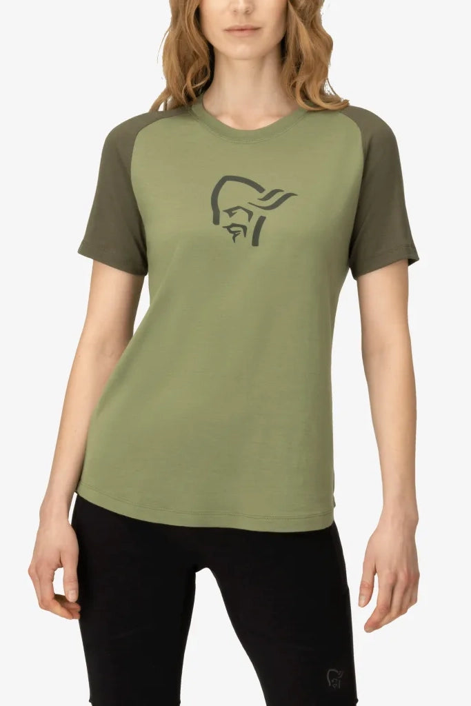 Norrona Femund PureUll T-shirt Indigo Loden Green