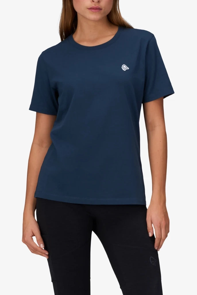 Norrona Femund /29 Cotton Viking Patch T-shirt Women Indigo Night