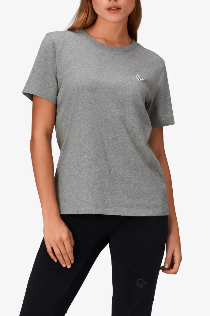 Norrona Femund /29 Cotton Viking Patch T-shirt Women Grey Melange