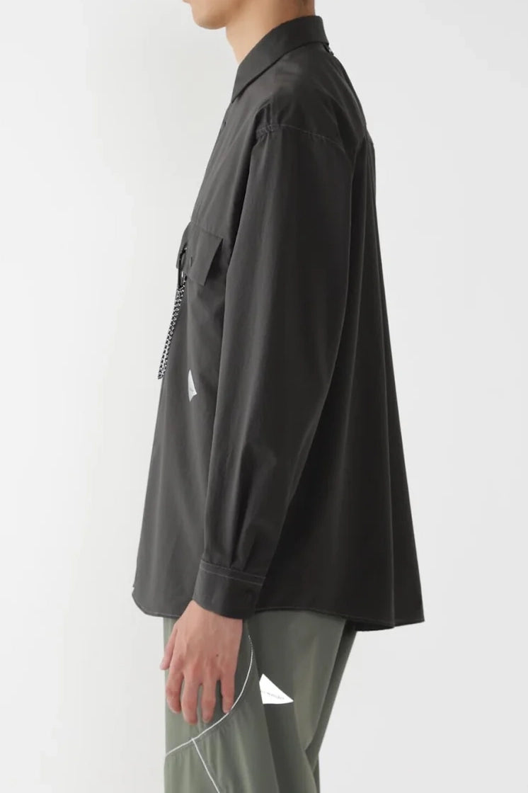 And Wander Dry Breathable LS Shirt Carbon