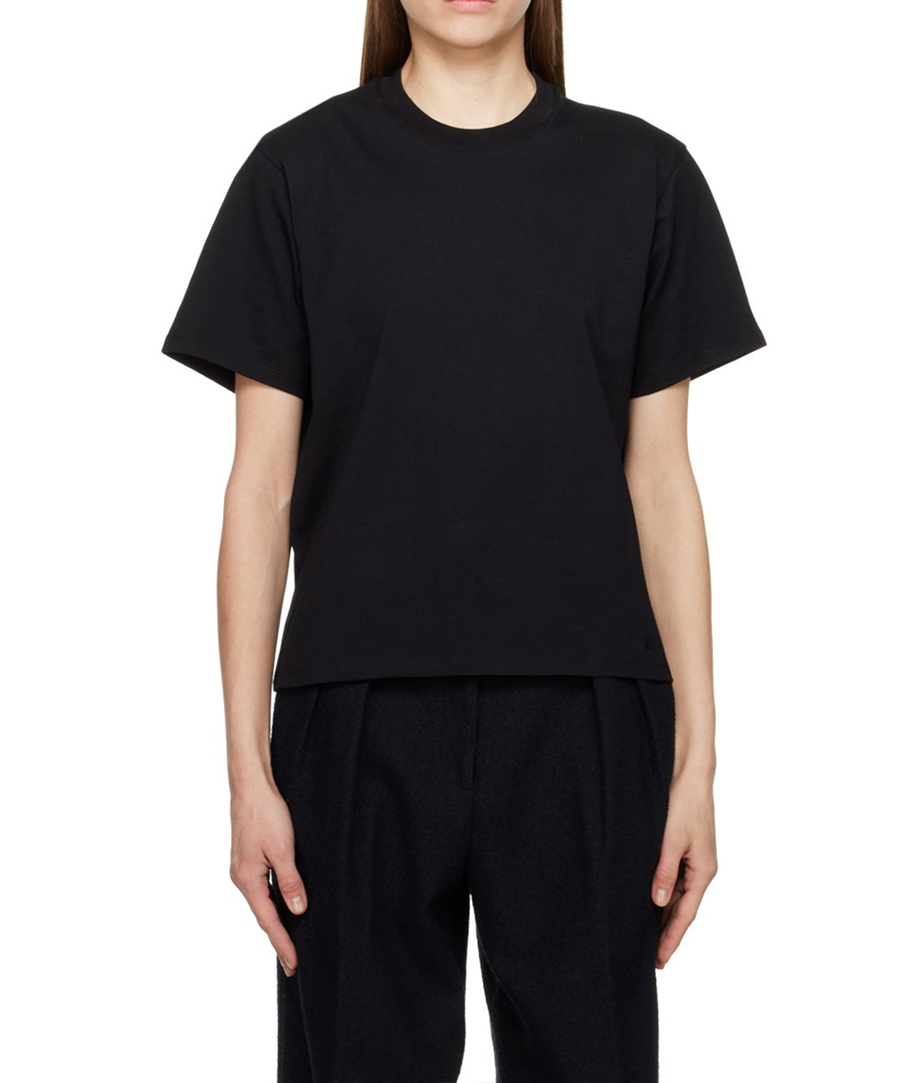 Loulou Studio Telanto Organic Pima T-Shirt Black