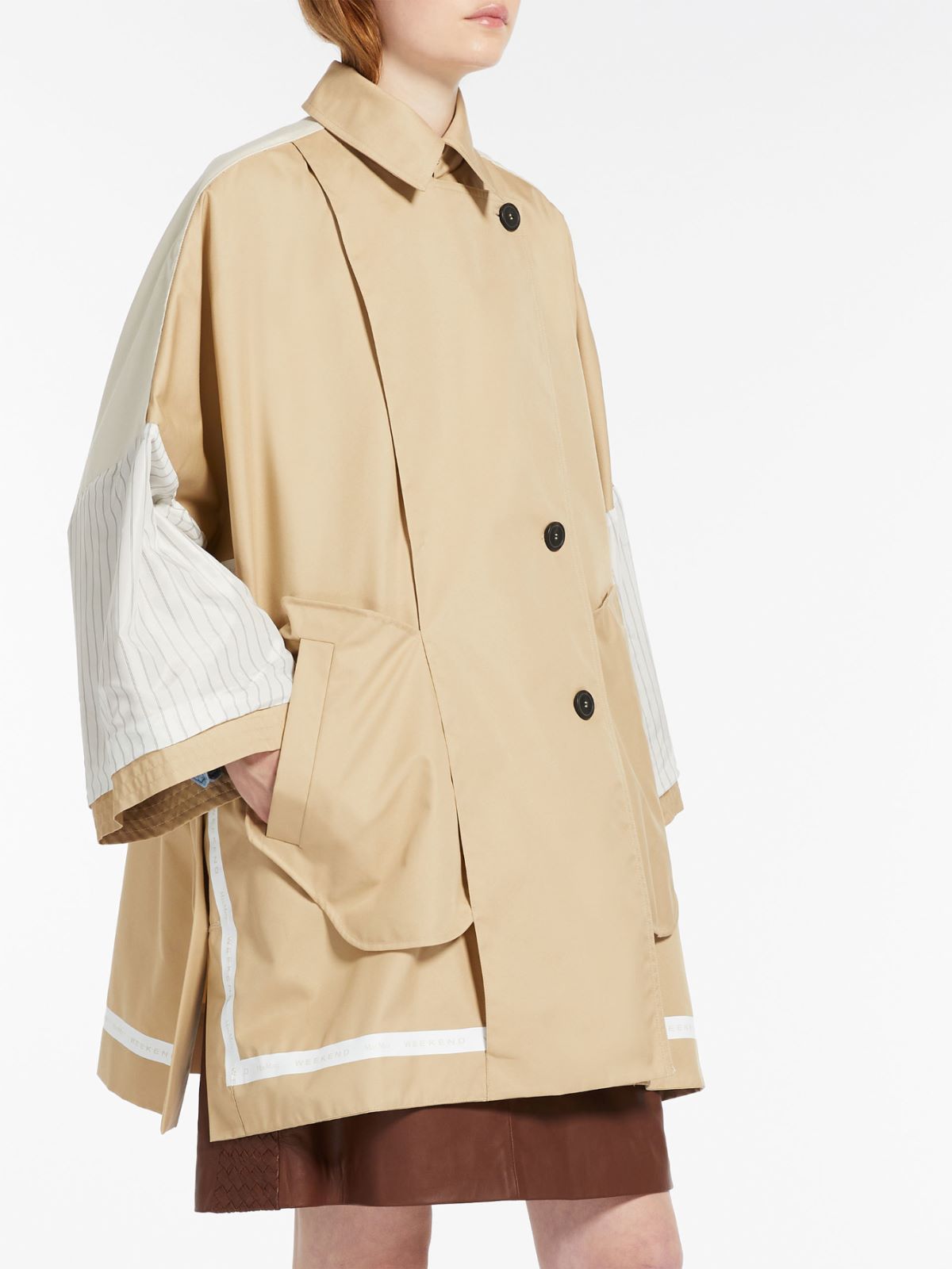 Max Mara Weekend Zelante Reversible Water-Repellent Trench Coat Honey