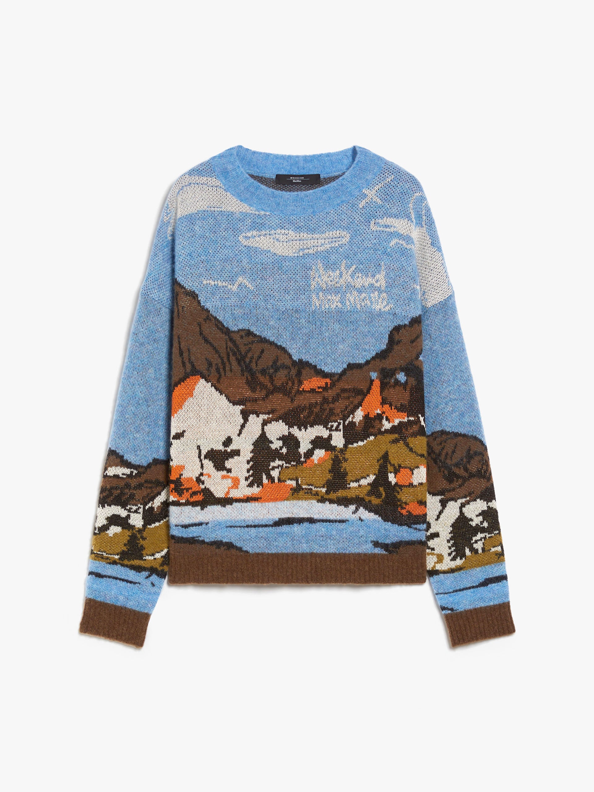 Max Mara Gang Jacquard Sweater Tangerine