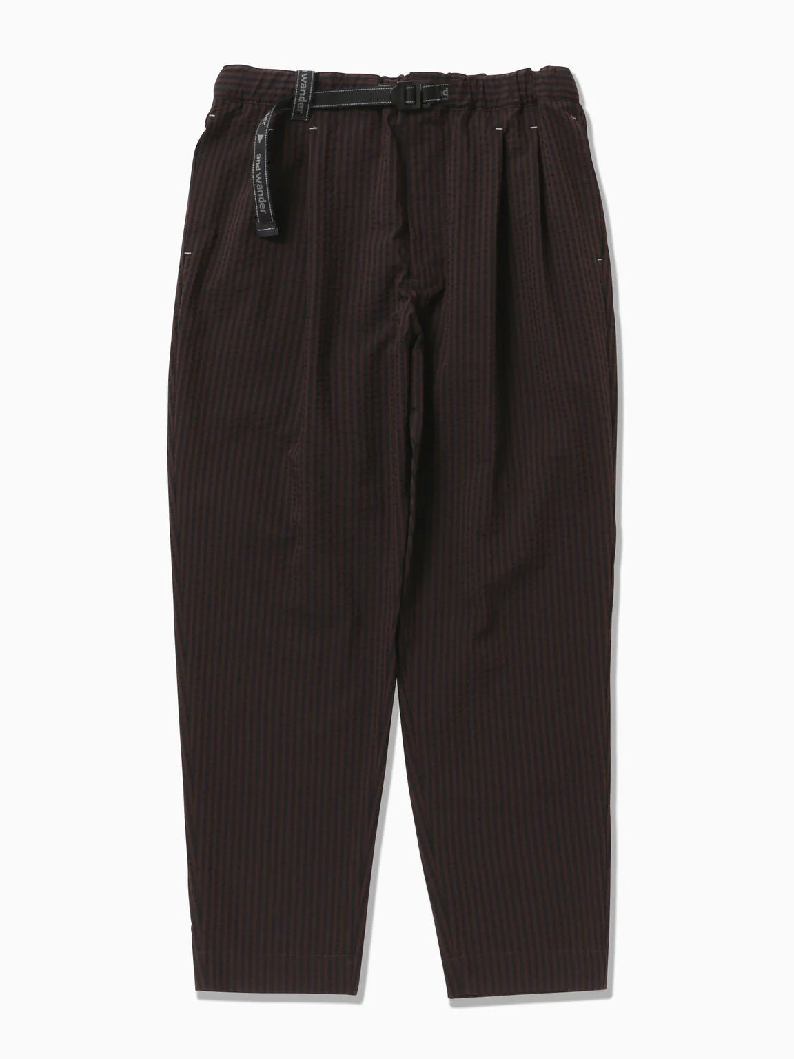 And Wander Dry Soft Seersucker Pants Brown