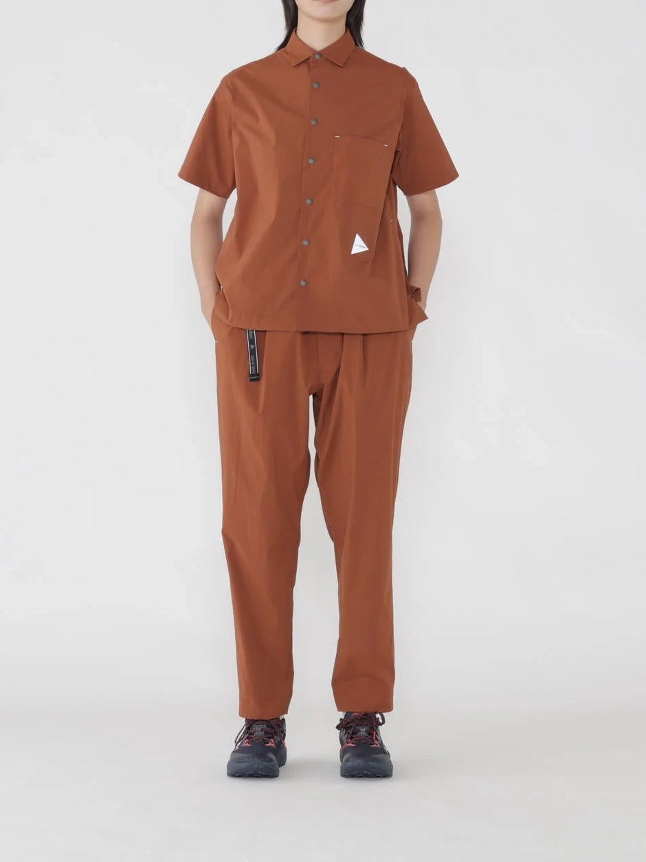 And Wander UV-cut Stretch Pants Brown