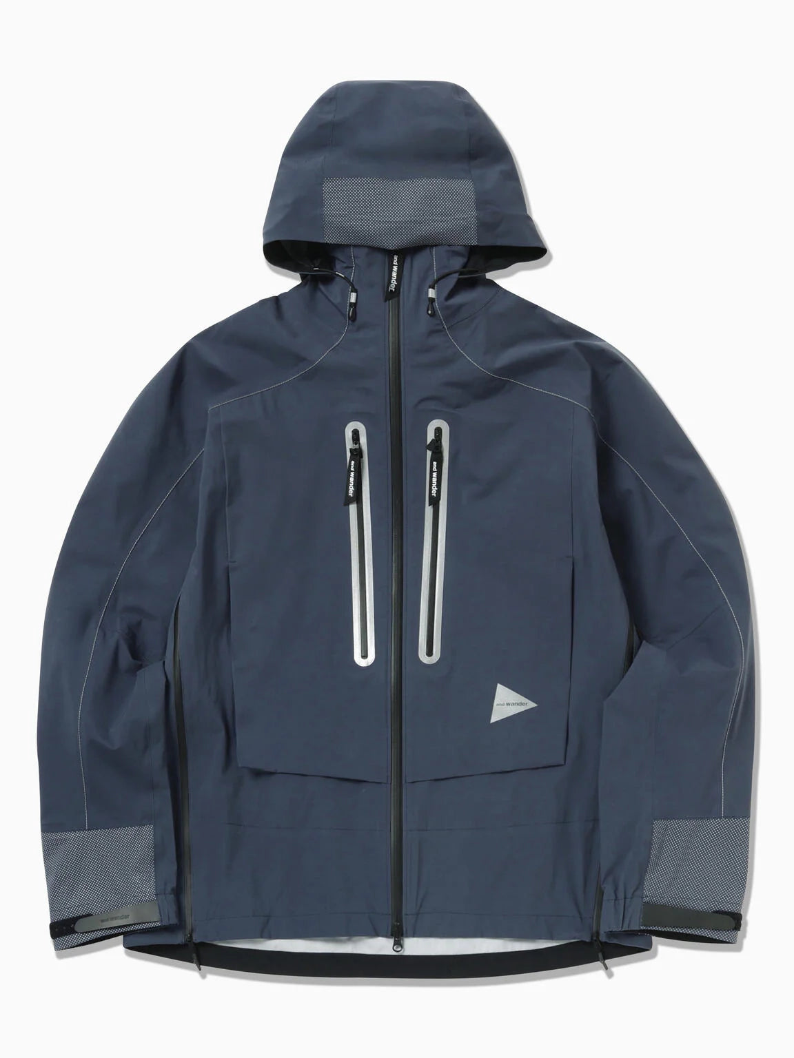 And Wander PERTEX SHIELD Rain Jacket D. Blue