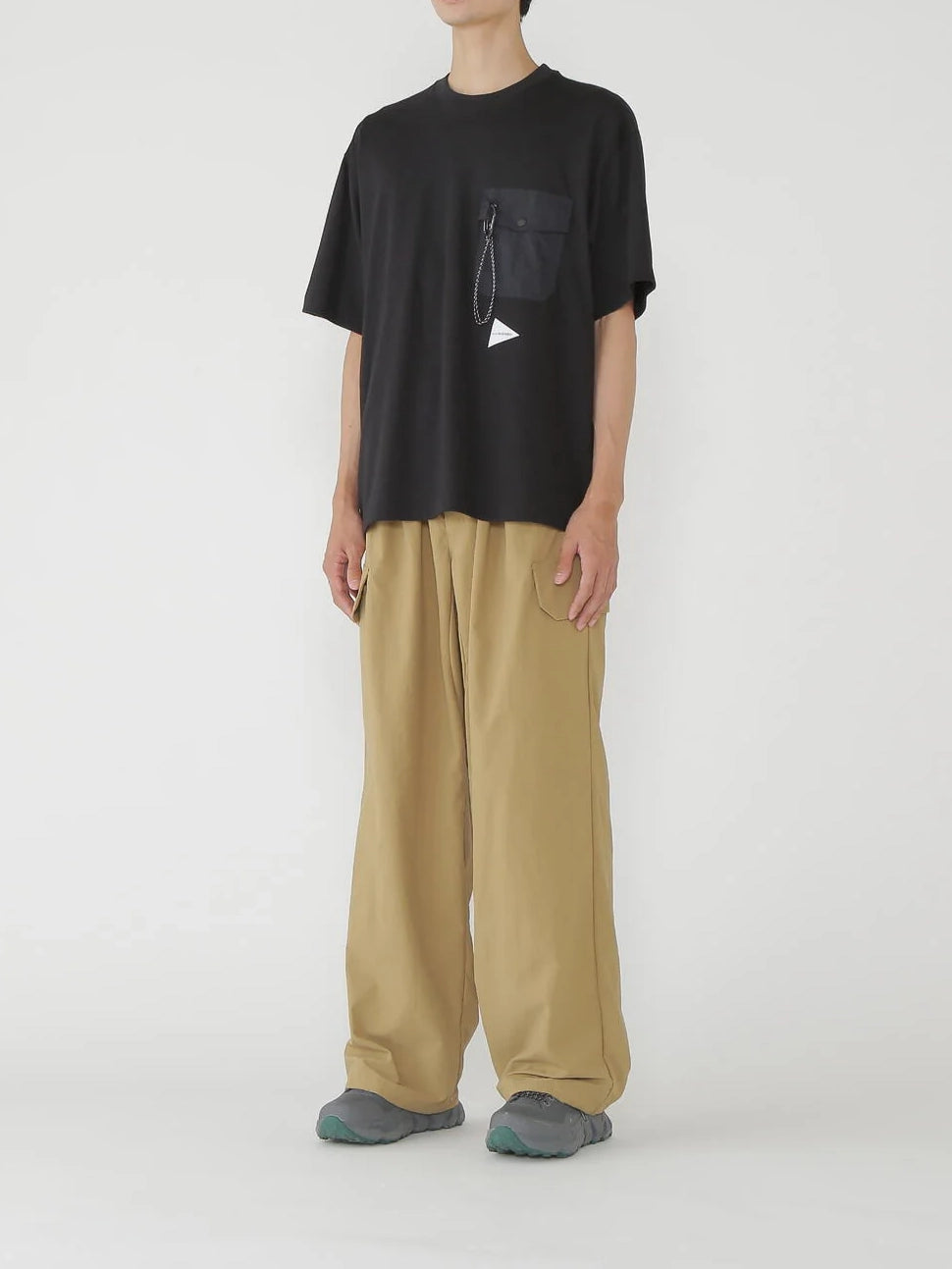 And Wander Pocket T Black