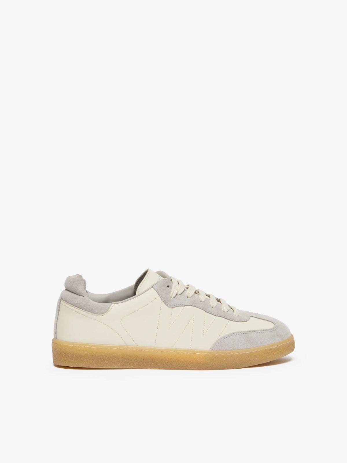 Max Mara Pacobicolor Suede Sneaker Ivory/Grey