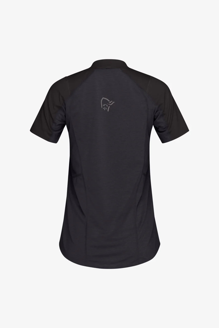 Norrona Senja Equaliser Lightweight T-shirt Caviar Black
