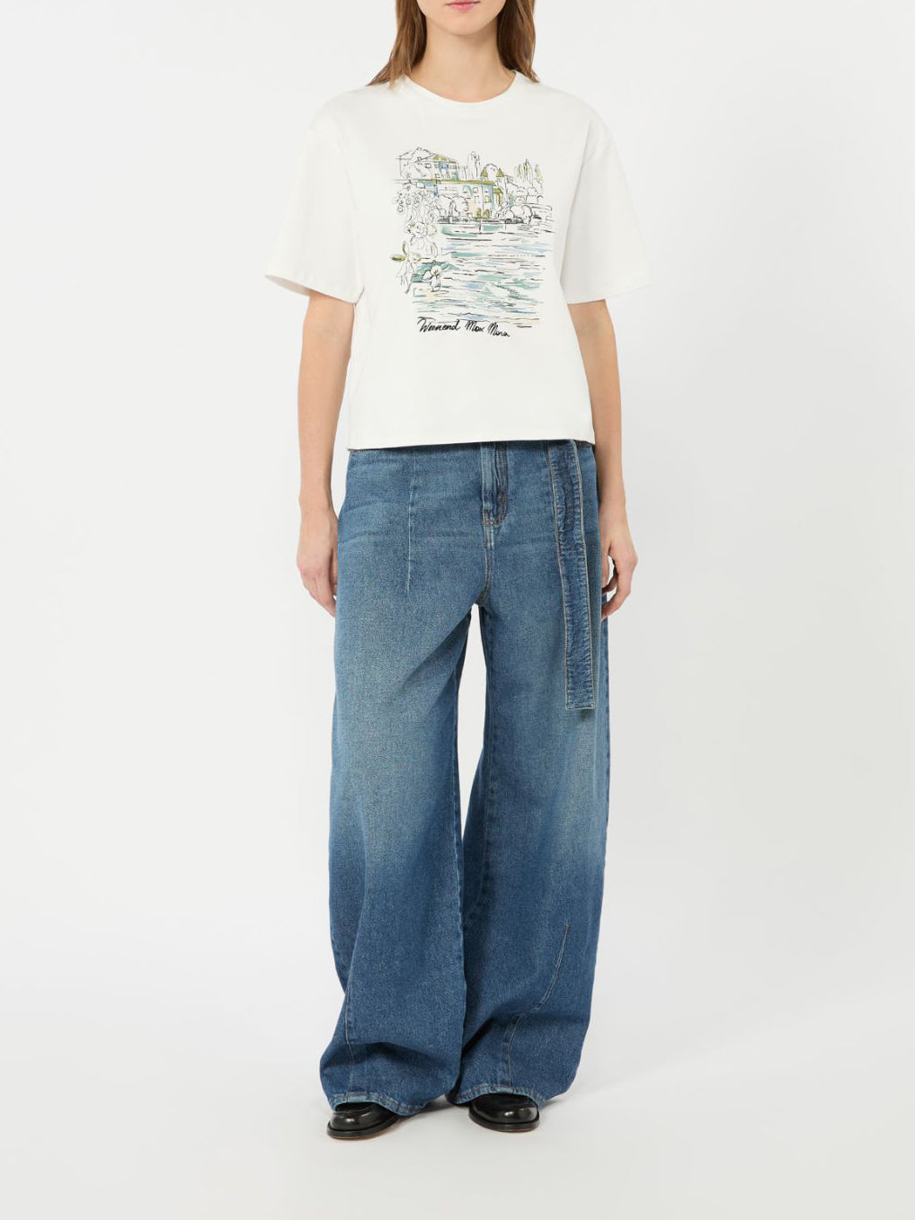 Max Mara Weekend Sala Boxy-fit Cotton T-shirt White