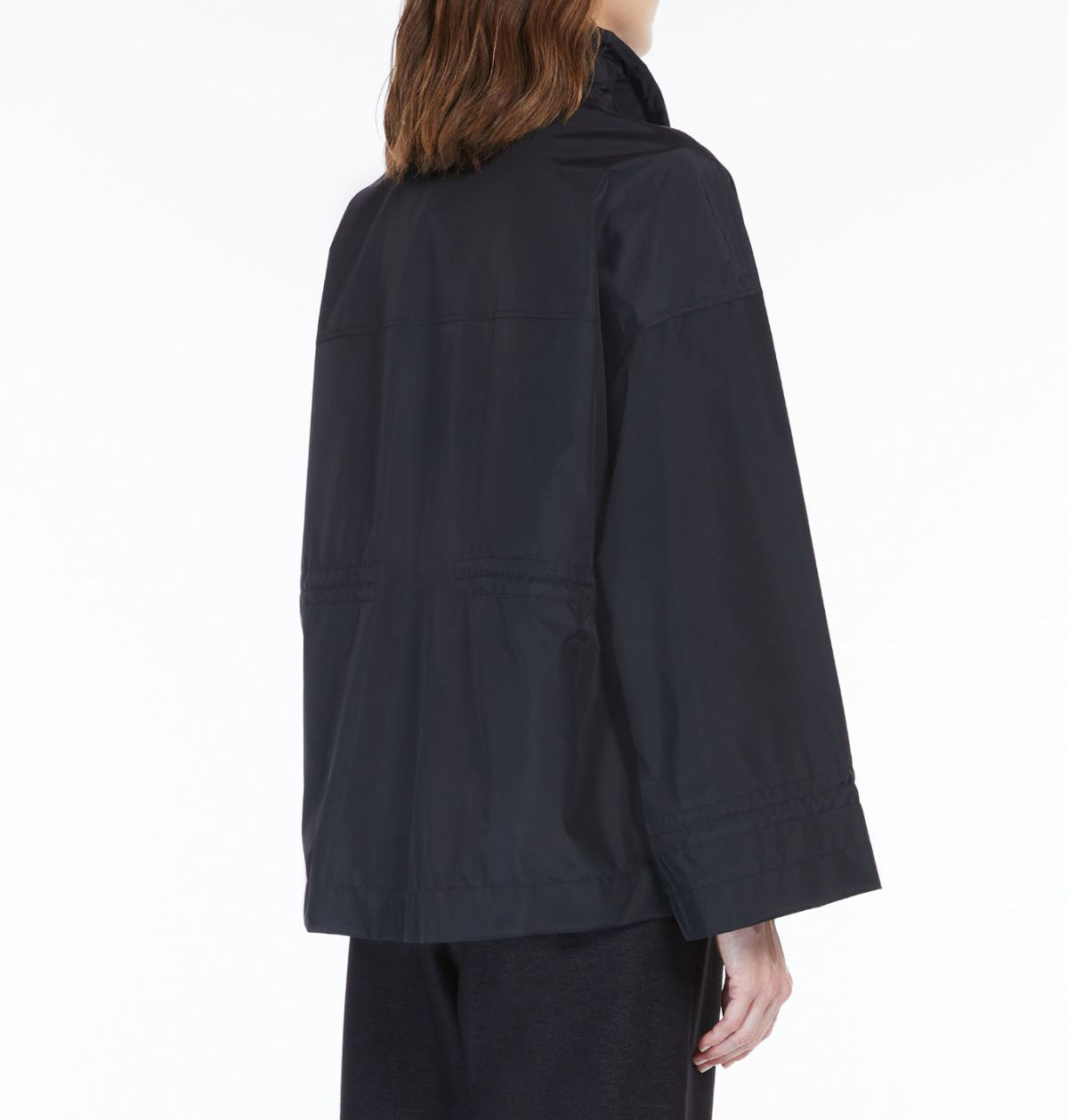 Max Mara Leisure Fastoso 3-layer Technical Canvas Jacket Black