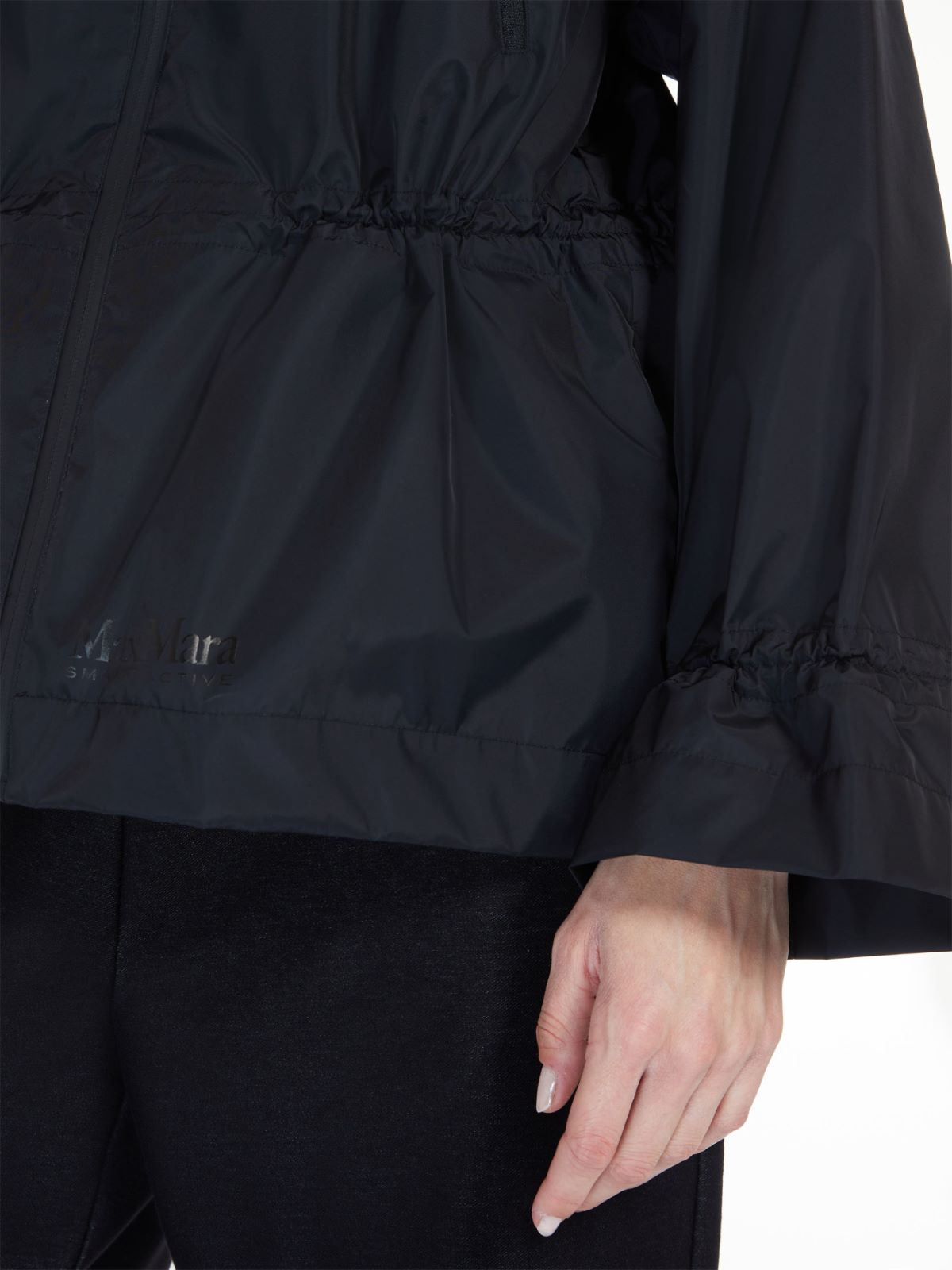 Max Mara Leisure Fastoso 3-layer Technical Canvas Jacket Black