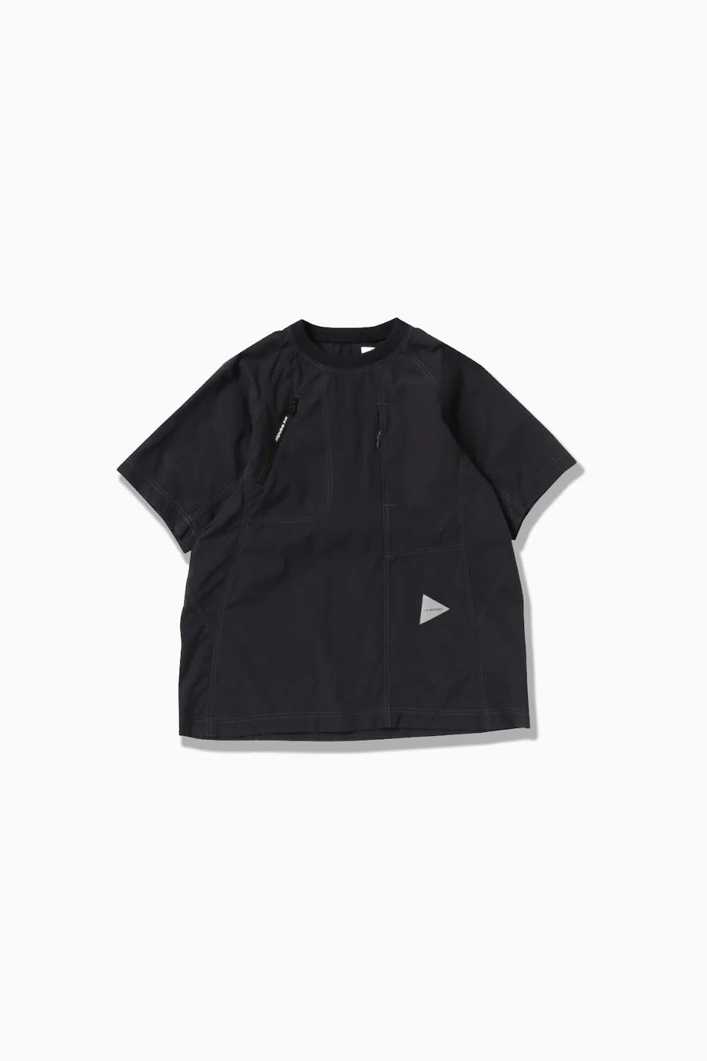 And Wander Stretch Rip Pullover Black