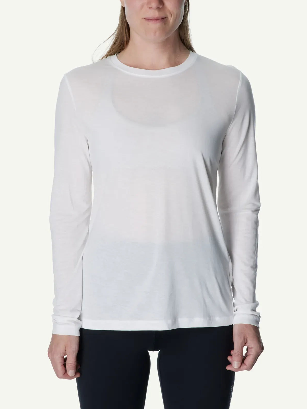 Houdini W's Tree LS Tee Sky Powderday White