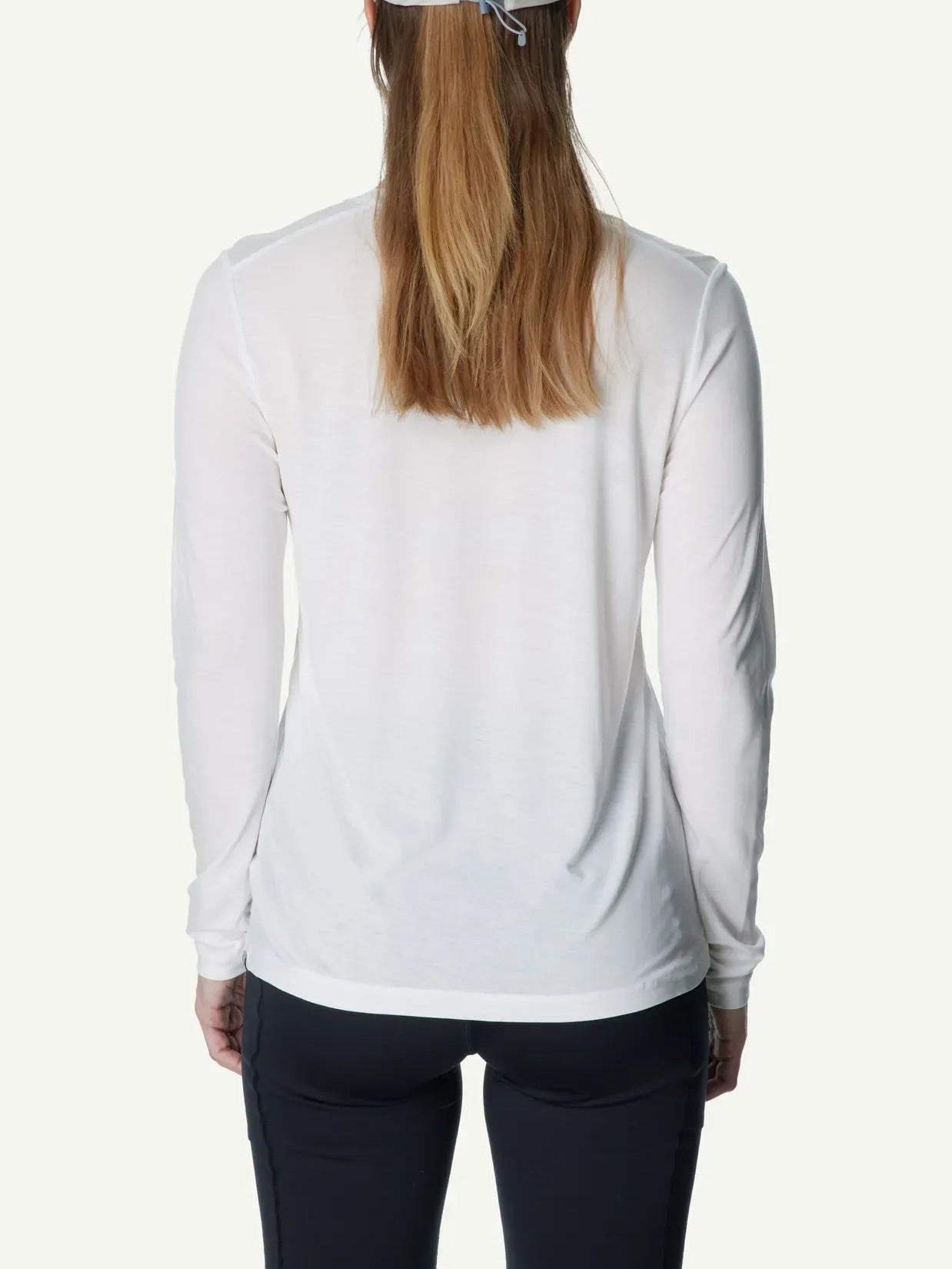 Houdini W's Tree LS Tee Sky Powderday White
