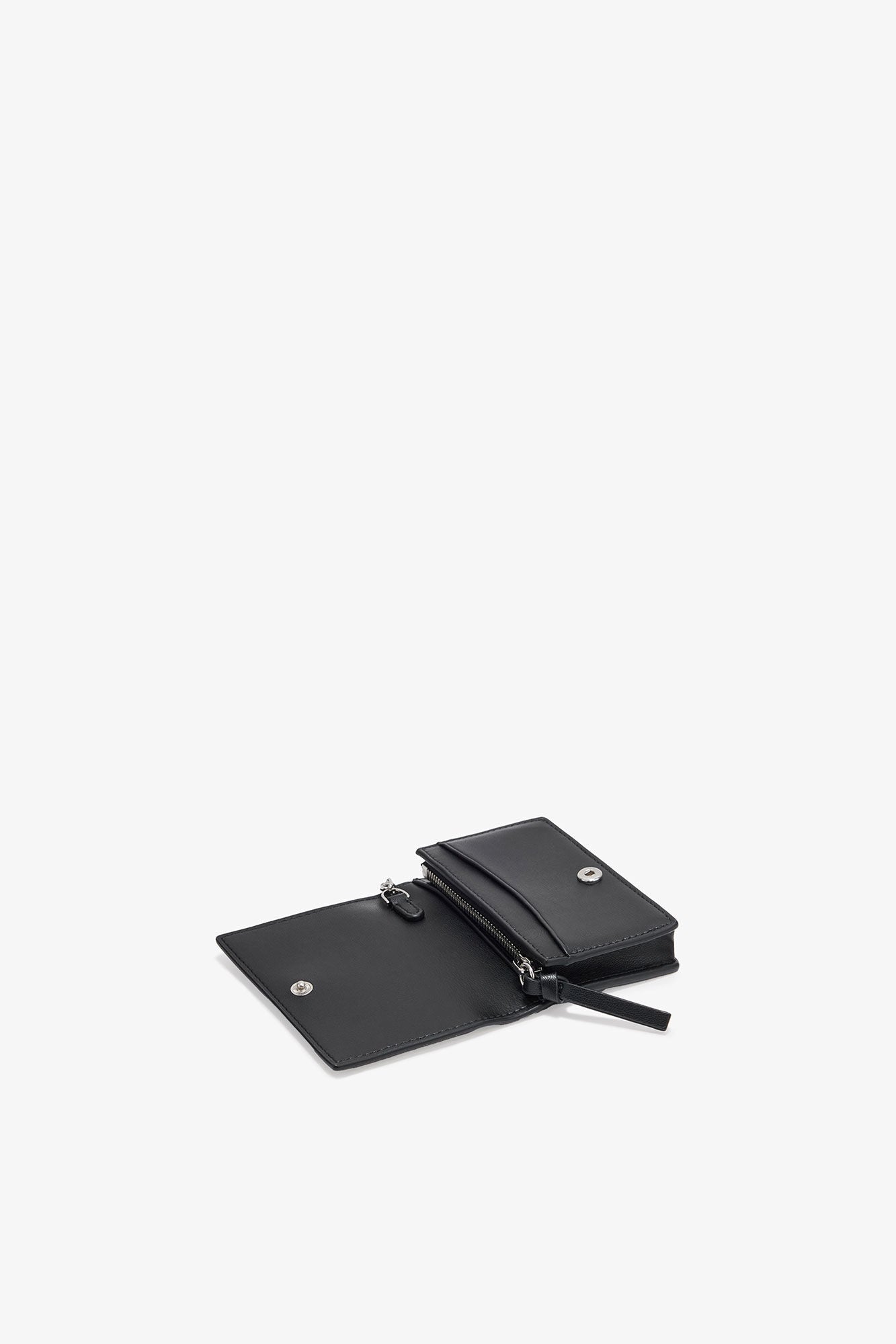 Ganni Card Holder in Blue With Flap and Dog