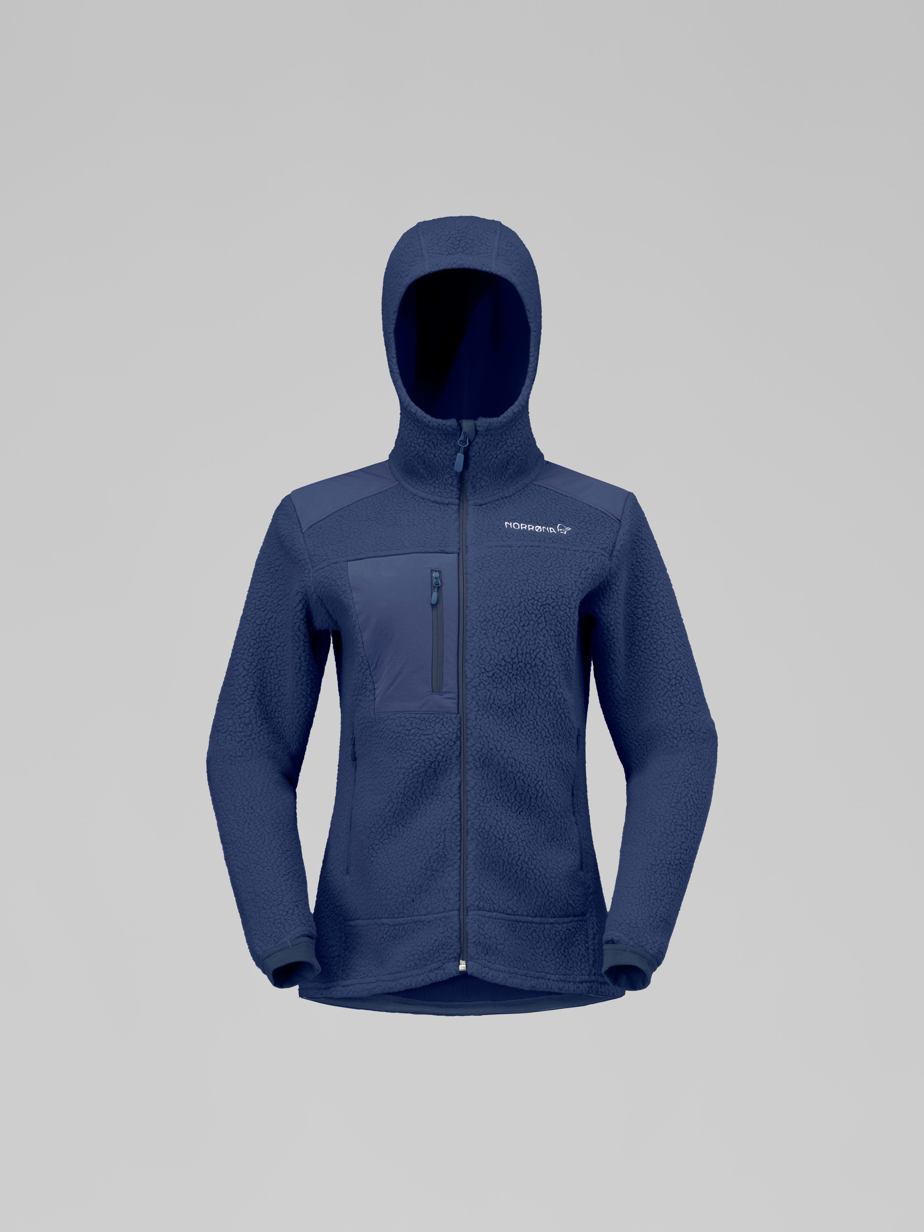 Norrona Women's trollveggen warm3 Zip Hood Indigo Night