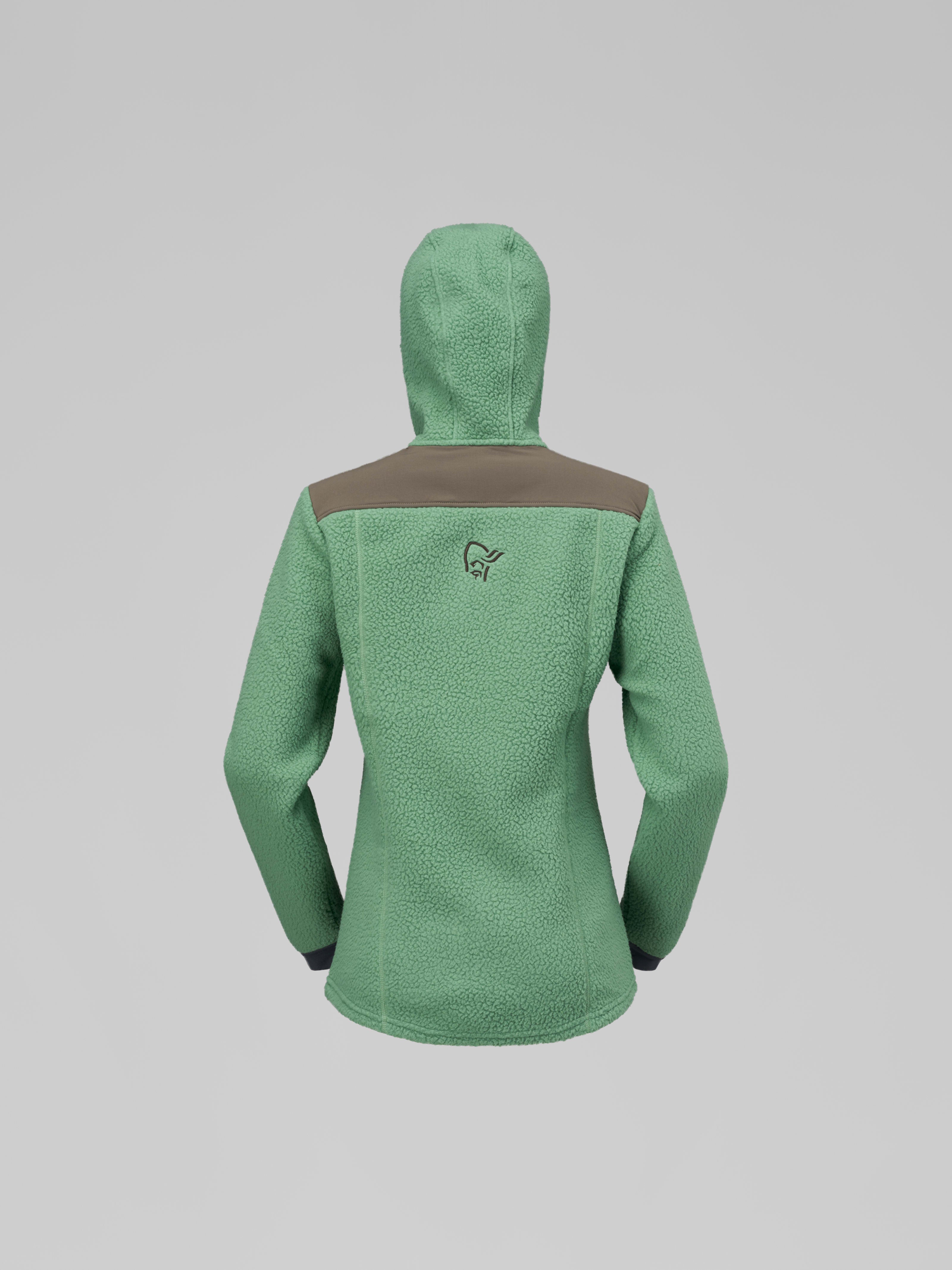 Norrona Women's Trollveggen Warm3 Zip Hood Dark Ivy