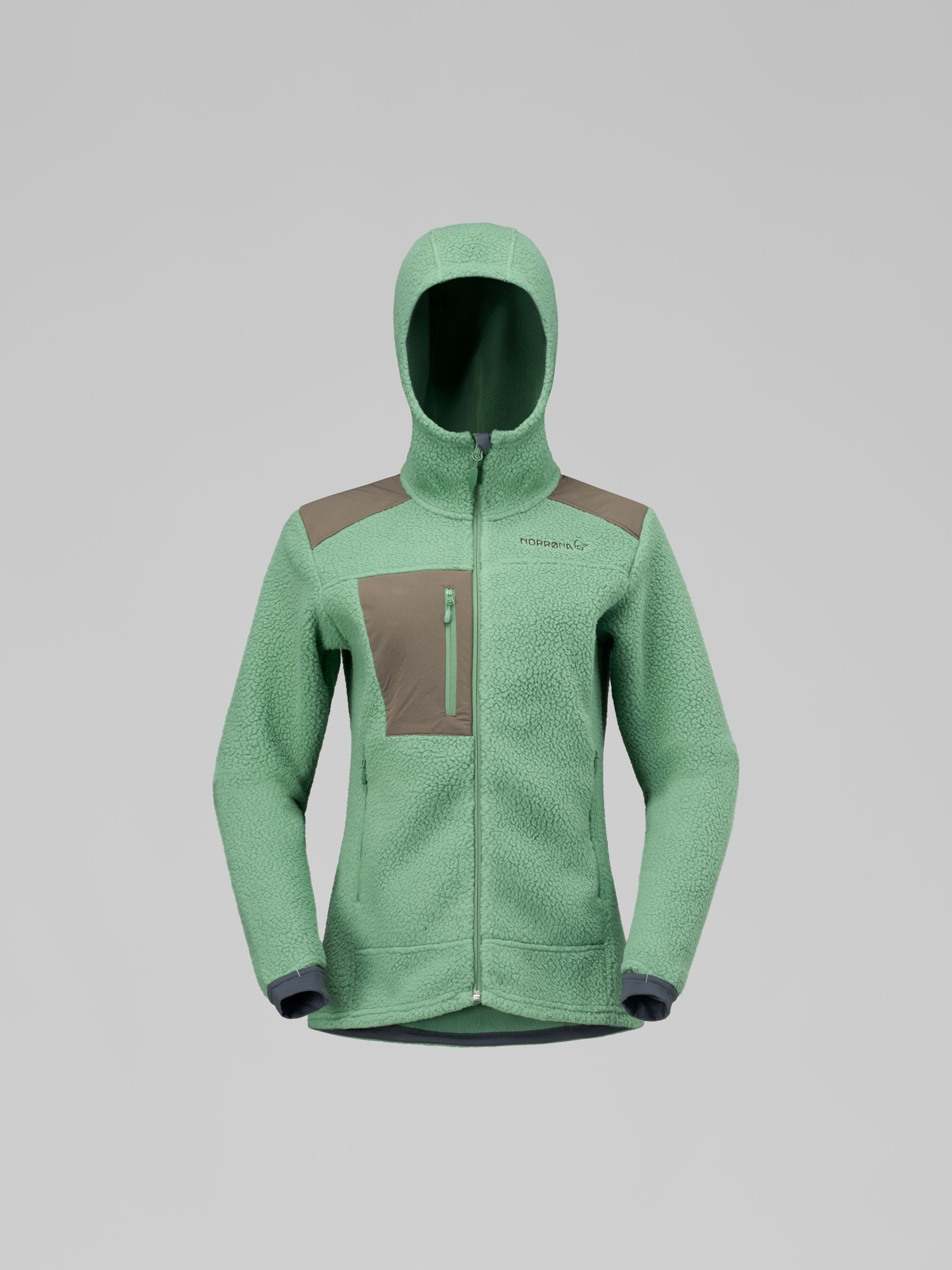 Norrona Women's Trollveggen Warm3 Zip Hood Dark Ivy