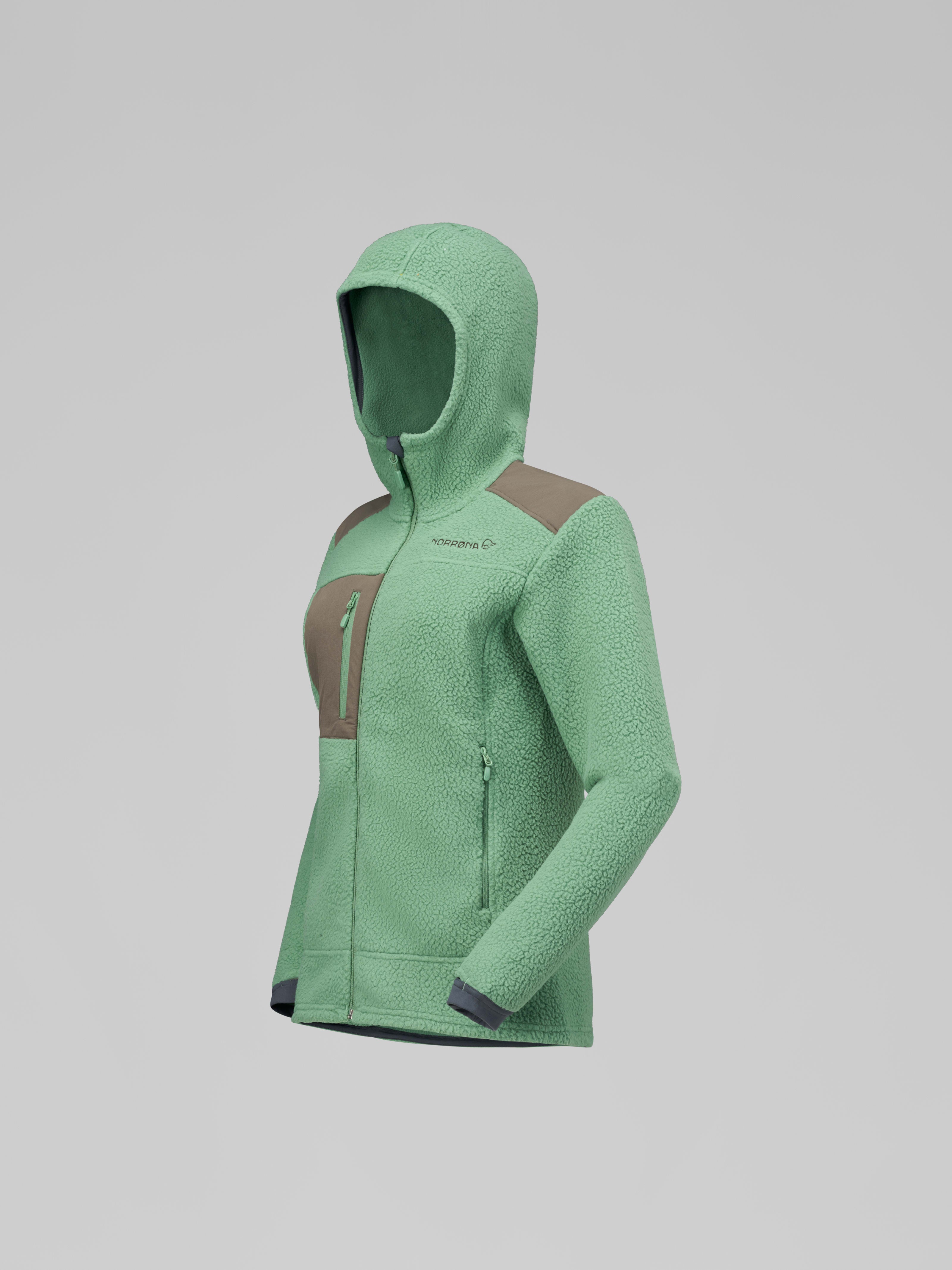 Norrona Women's Trollveggen Warm3 Zip Hood Dark Ivy