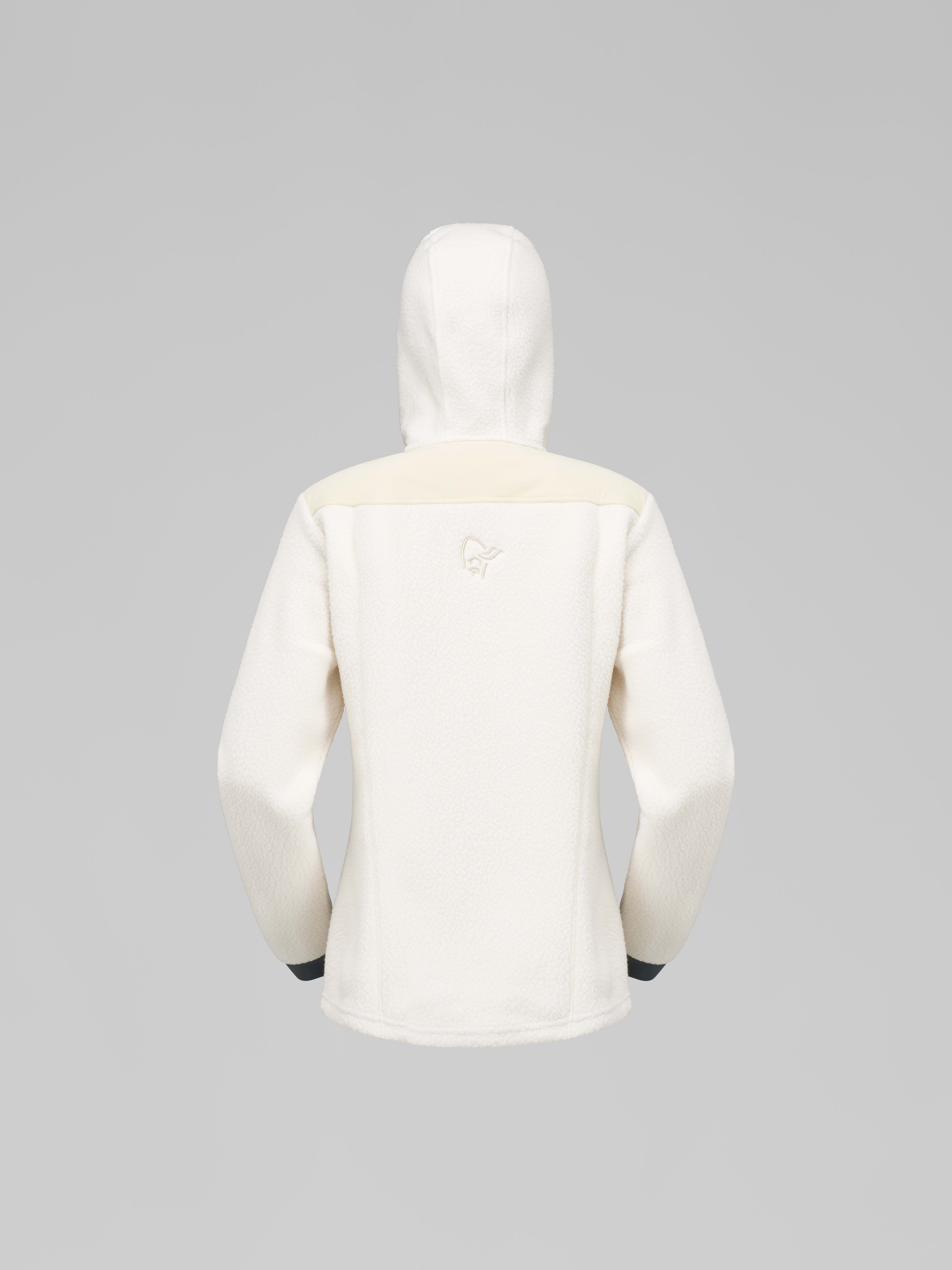 Norrona Women's Trollveggen Warm3 Zip Hood Whisper White