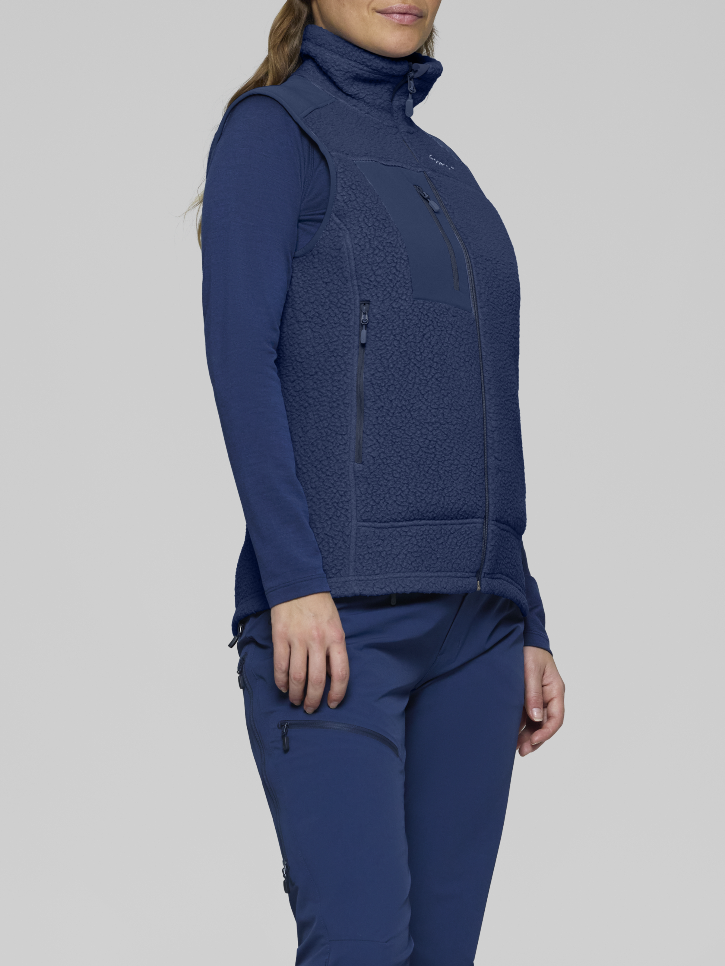 Norrona Women's trollveggen warm3 Vest Indigo Night