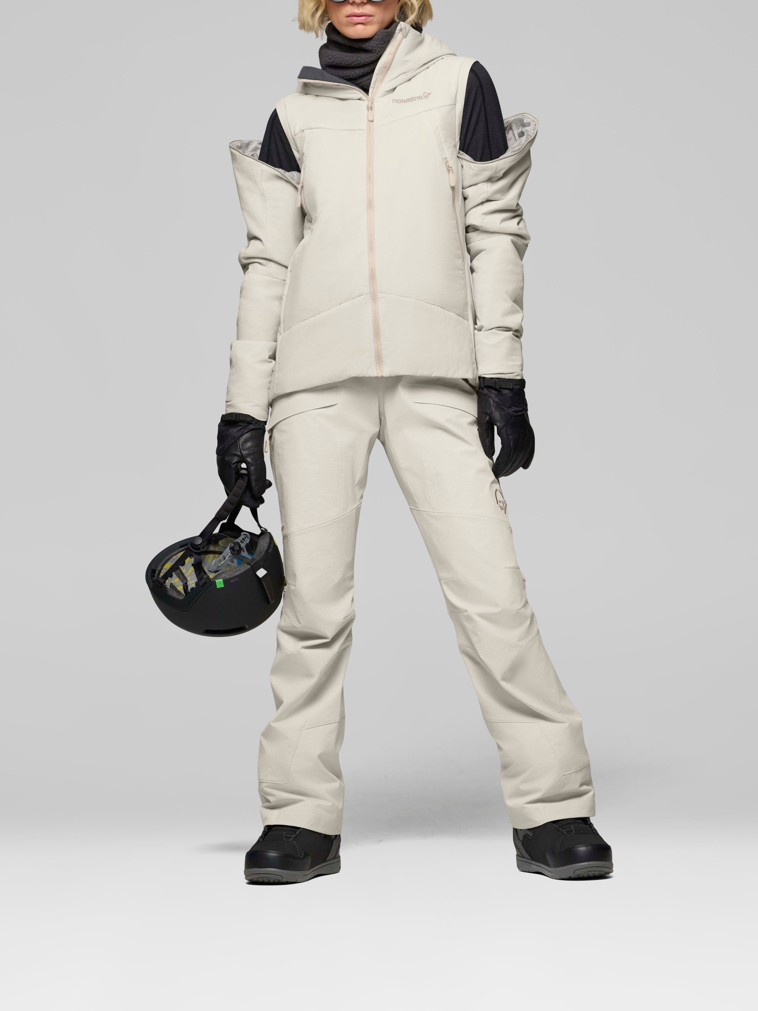 Norrona Women's Møre Thermo60 Aero200 Jacket Oatmeal