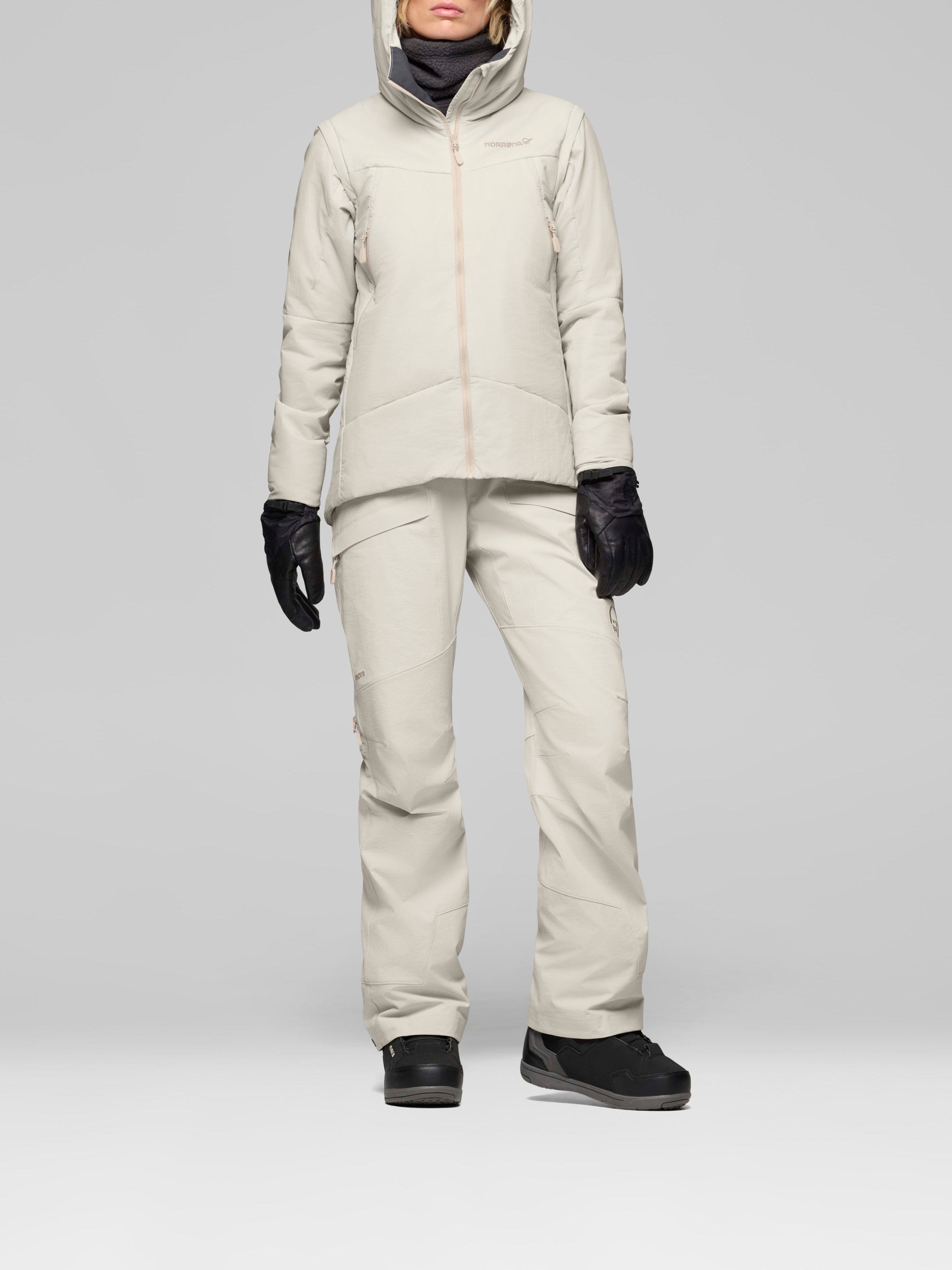 Norrona Women's Møre Thermo60 Aero200 Jacket Oatmeal