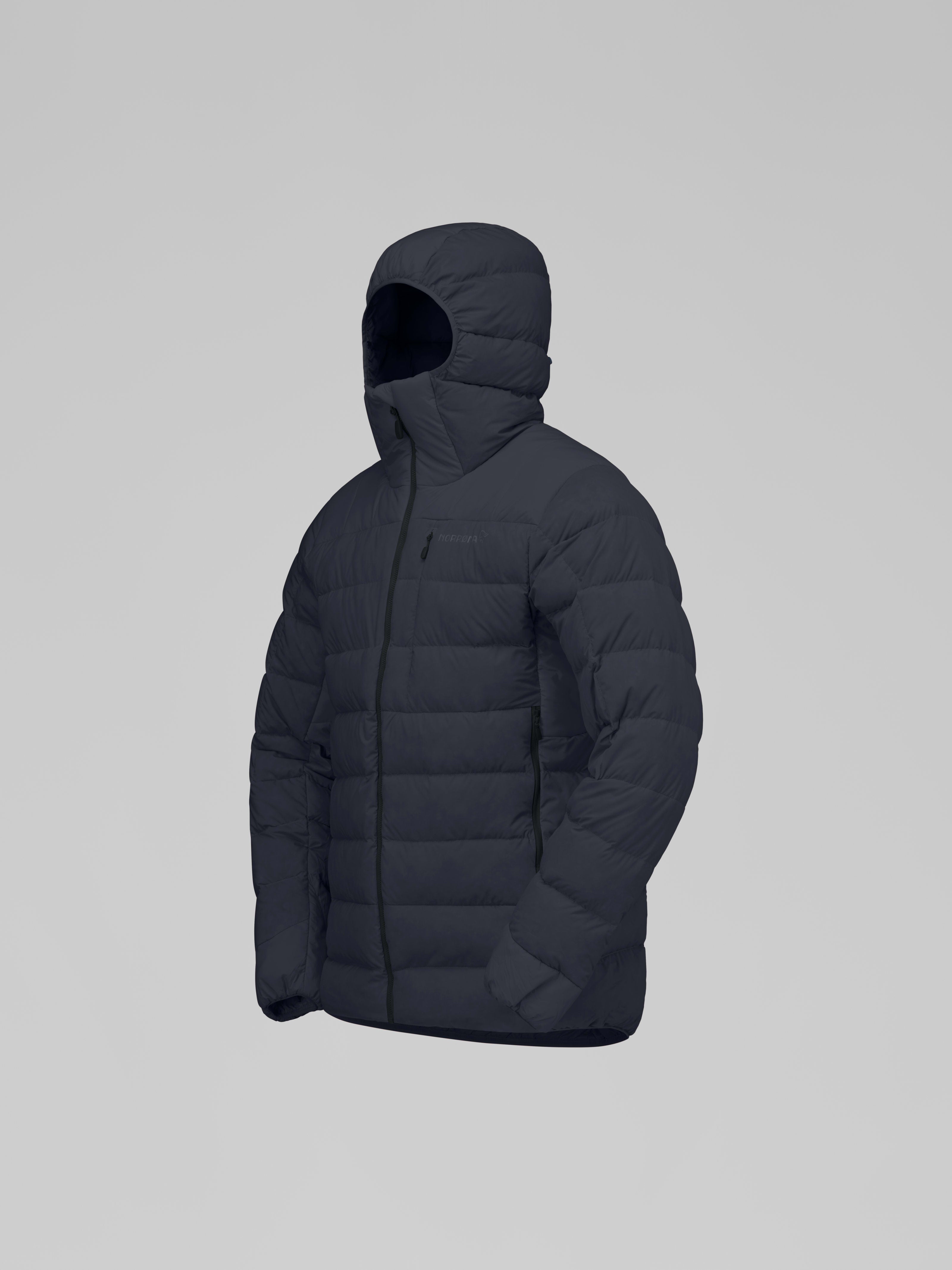 Norrona Men's Femund Down700 Zip Hood Caviar Black
