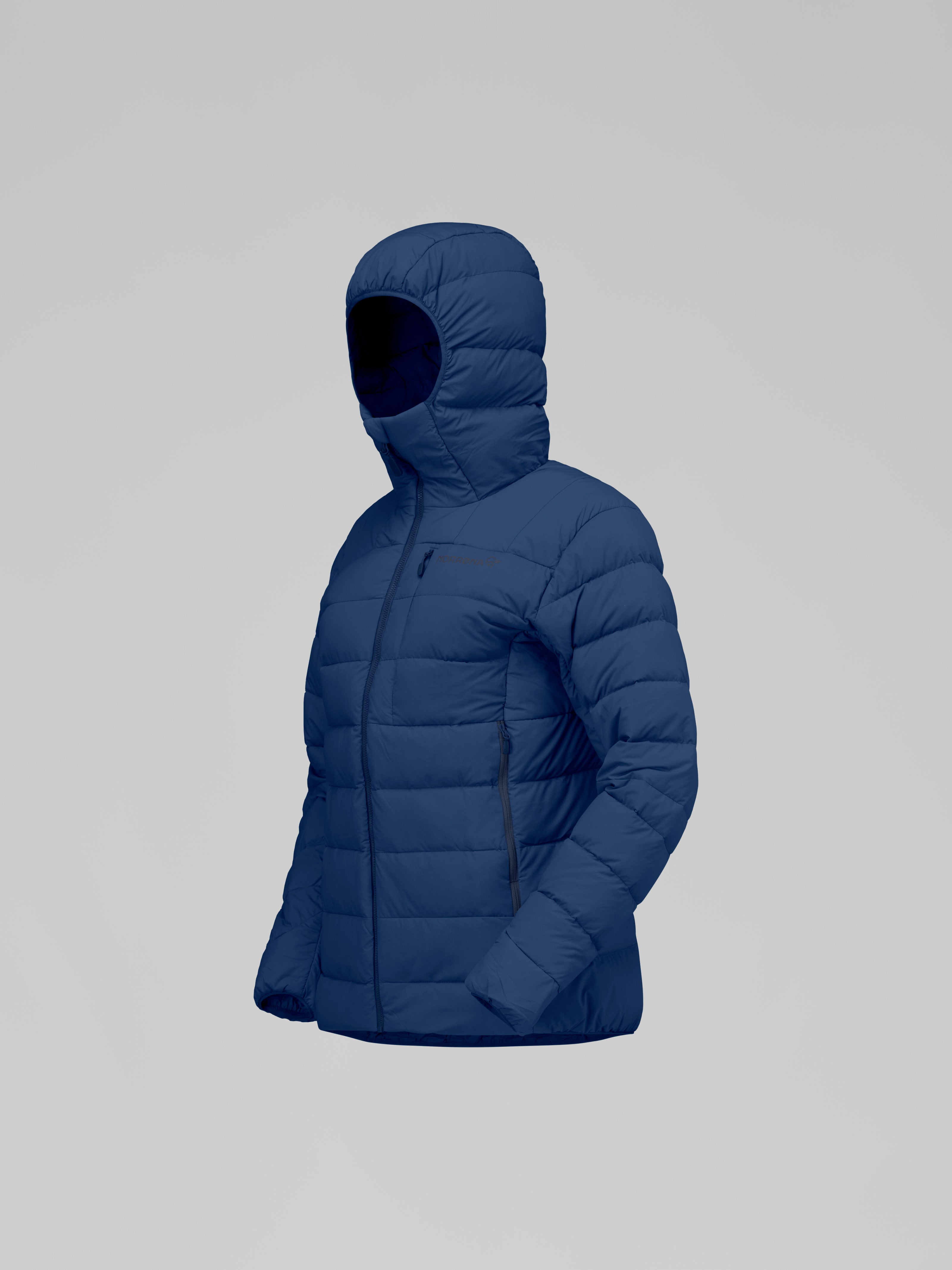 Norrona Women's Femund Down700 Zip Hood Indigo Night