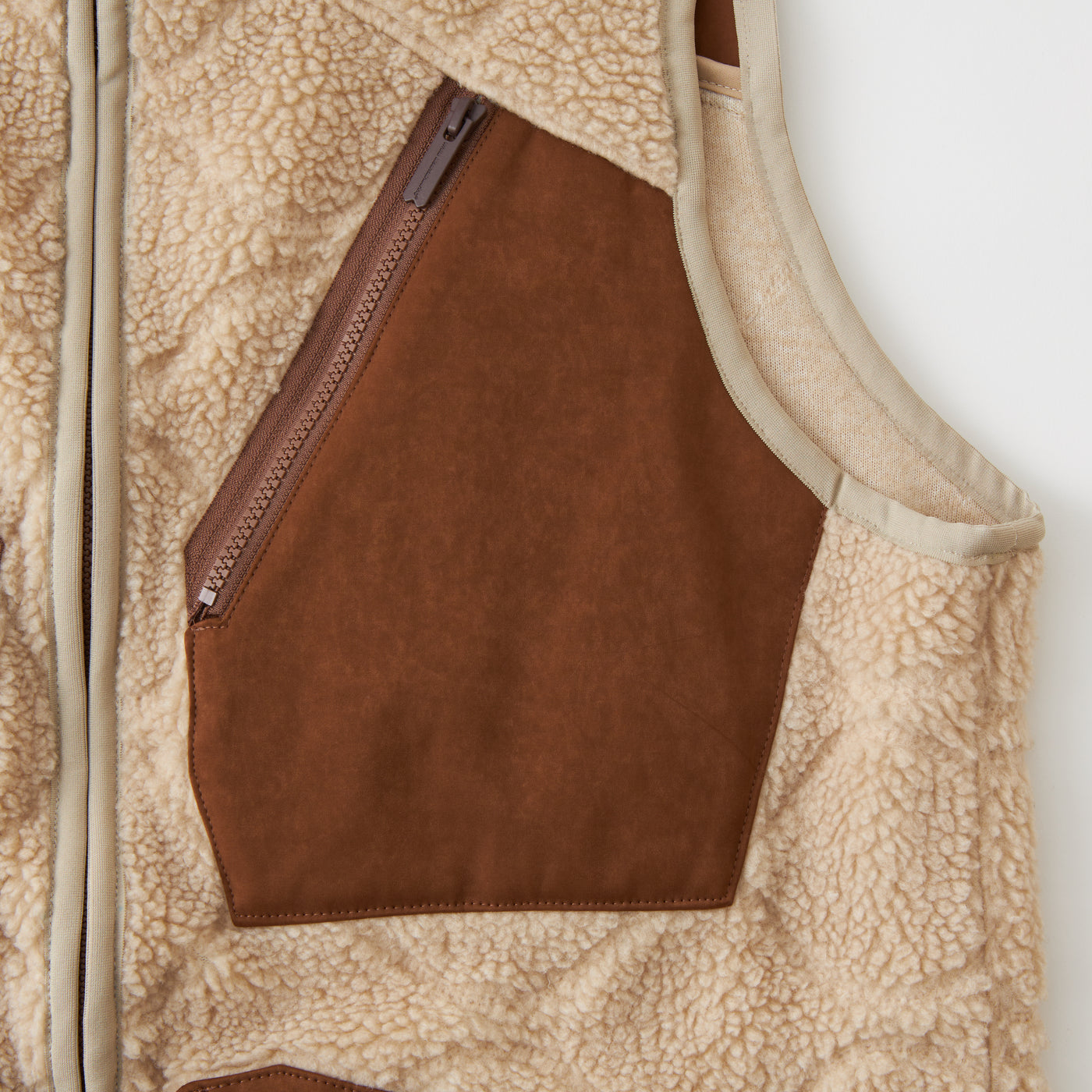 White Mountaineering Boa Fleece Vest