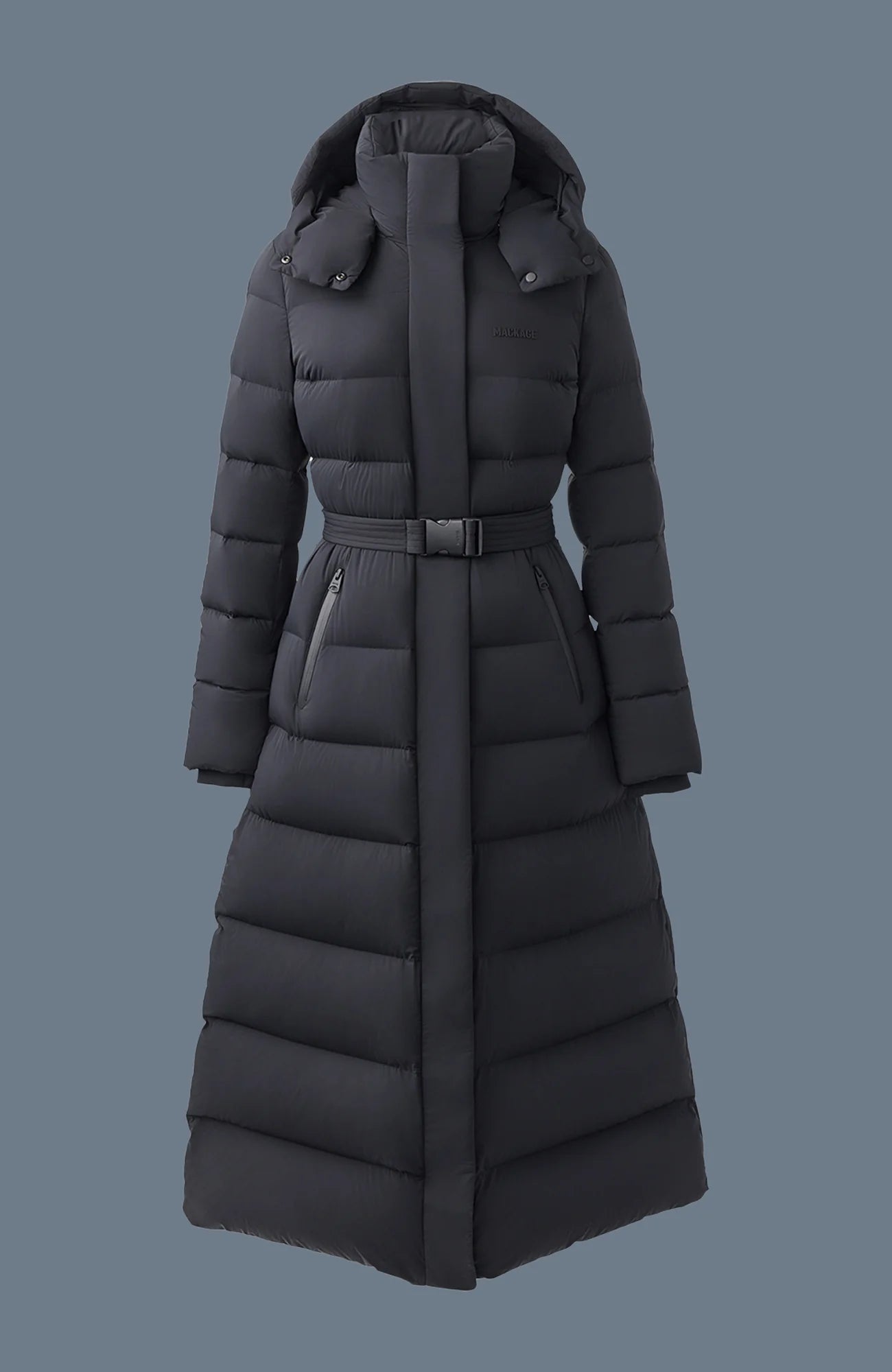 Mackage Calina-City Stretch Down Maxi Coat Black